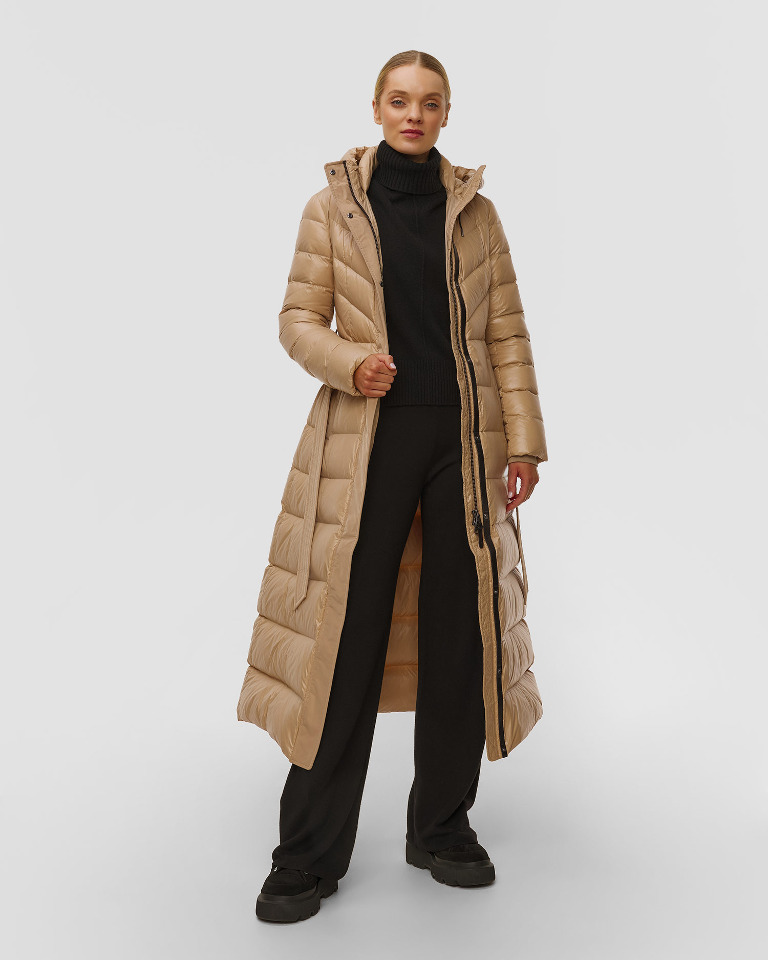 Women's down coat  Mackage Calina-R, Color/Pattern: Beżowy,Brązowy