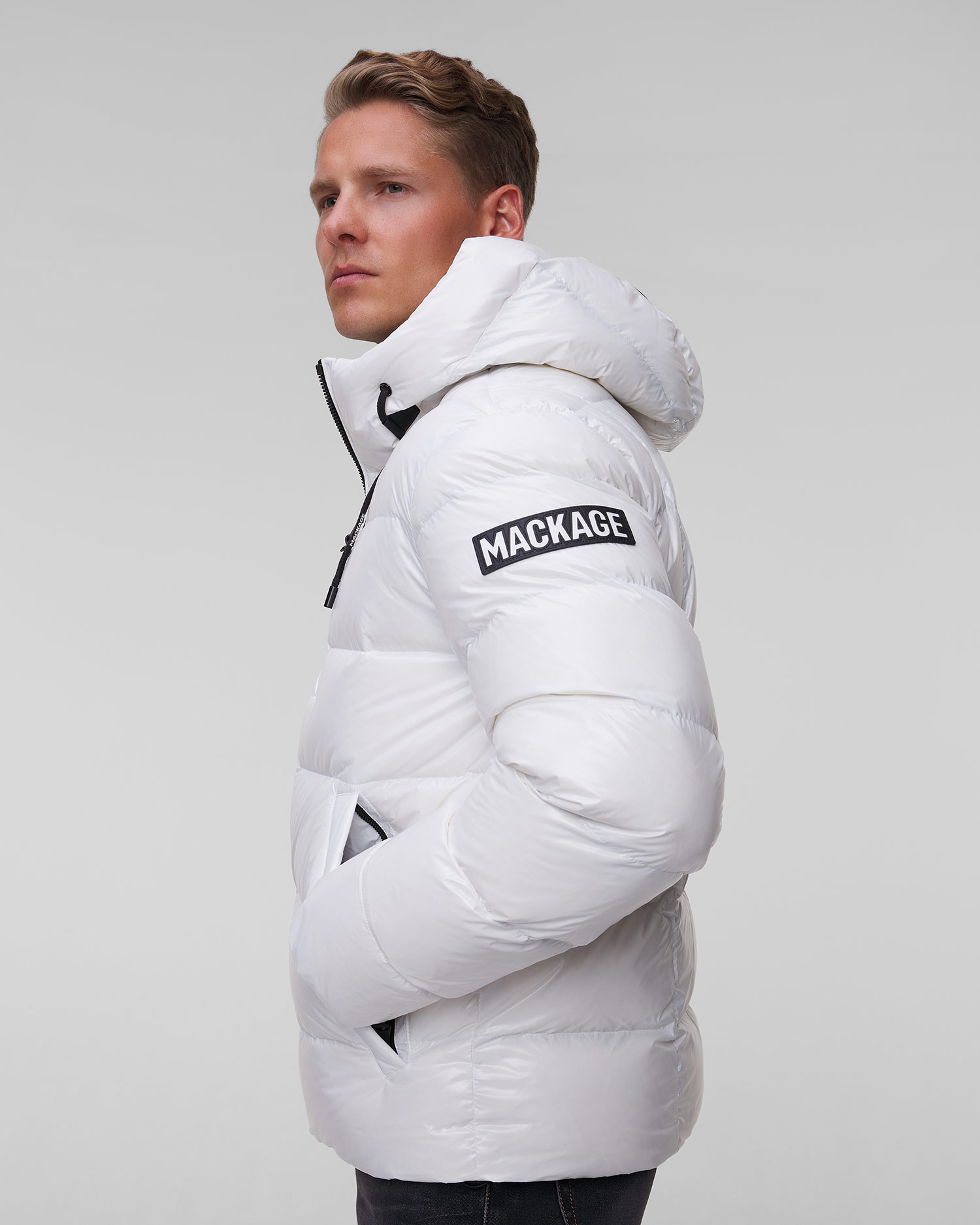 Men’s white down jacket Mackage Victor