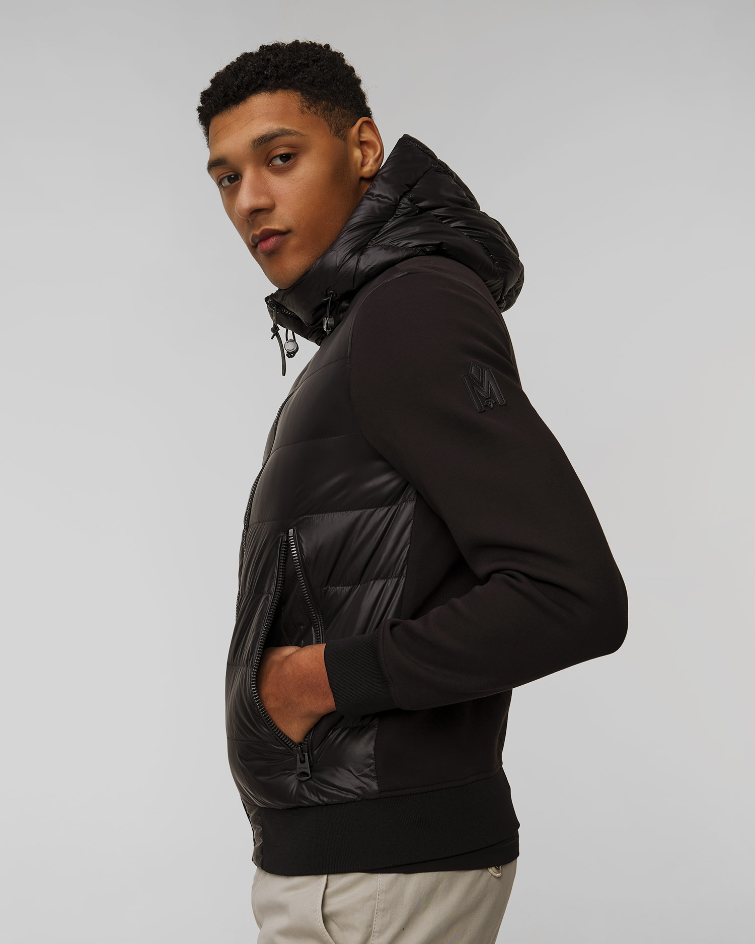 Giacca ibrida nera da uomo Mackage Frank-r