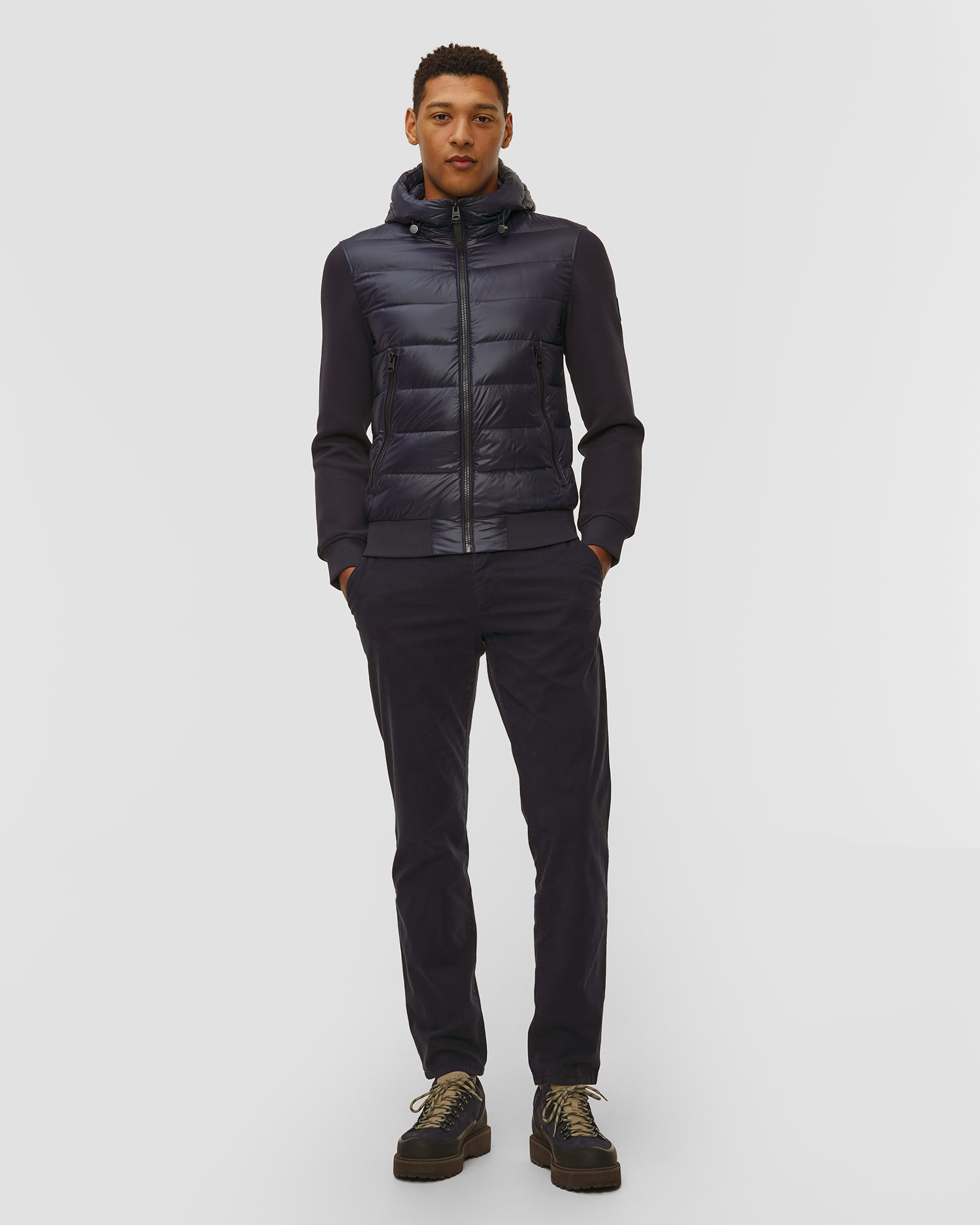 Geacă hibridă din puf pentru bărbați Mackage Frank-R