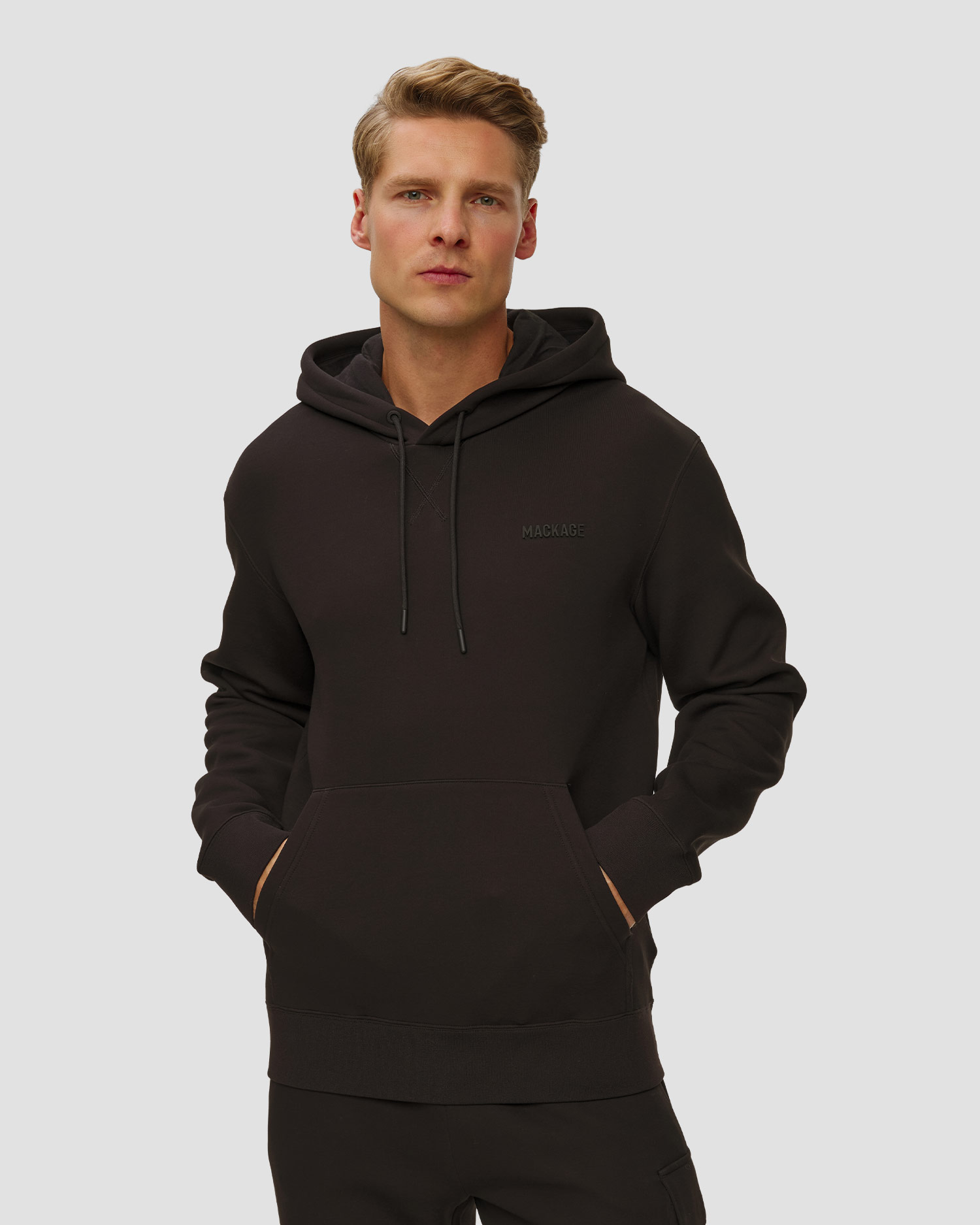Mackage Krystian Herren-Sweatshirt, Farbe/Muster: Czarny