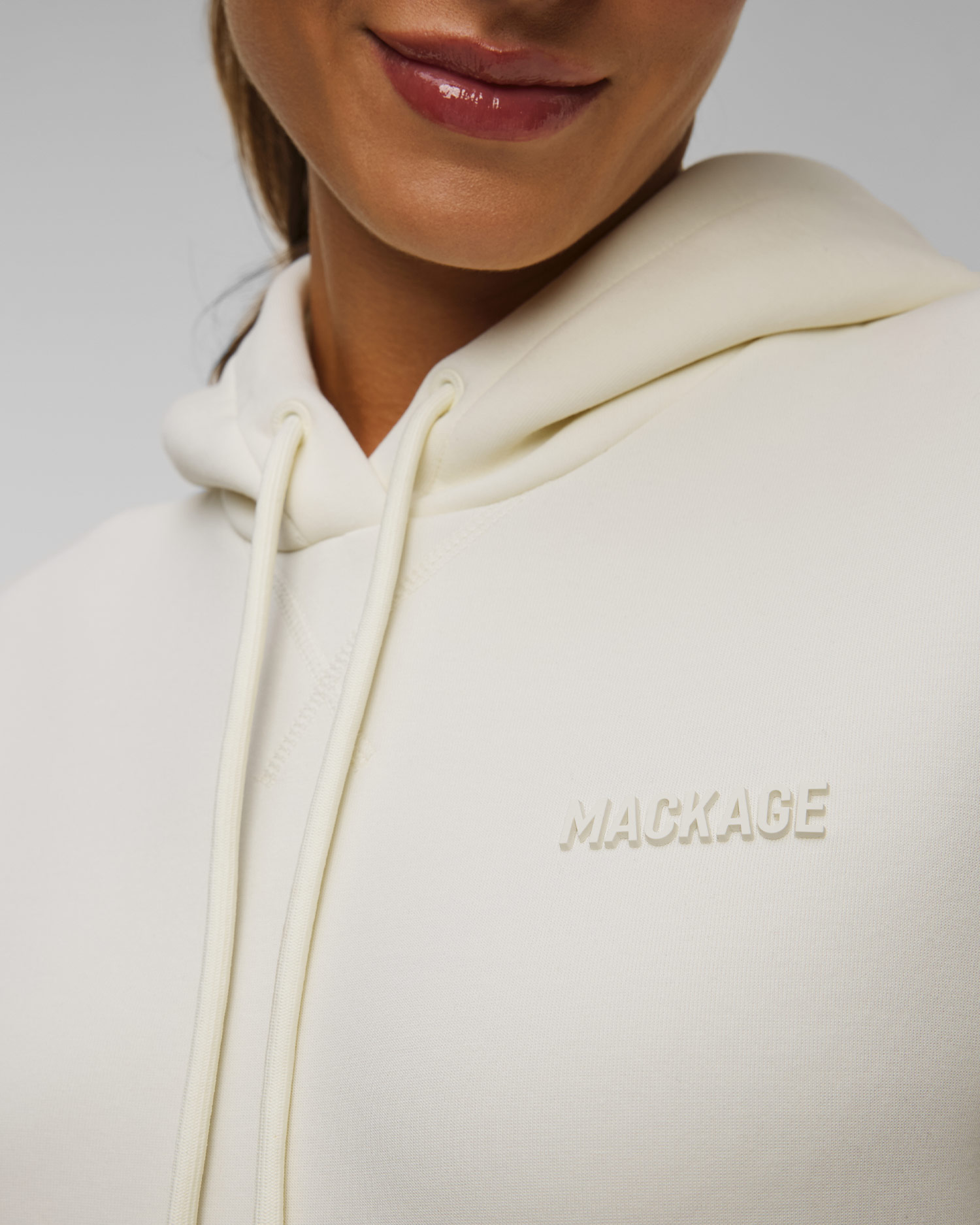 Dámská tepláková mikina Mackage Krystiana v Béžové Barvě