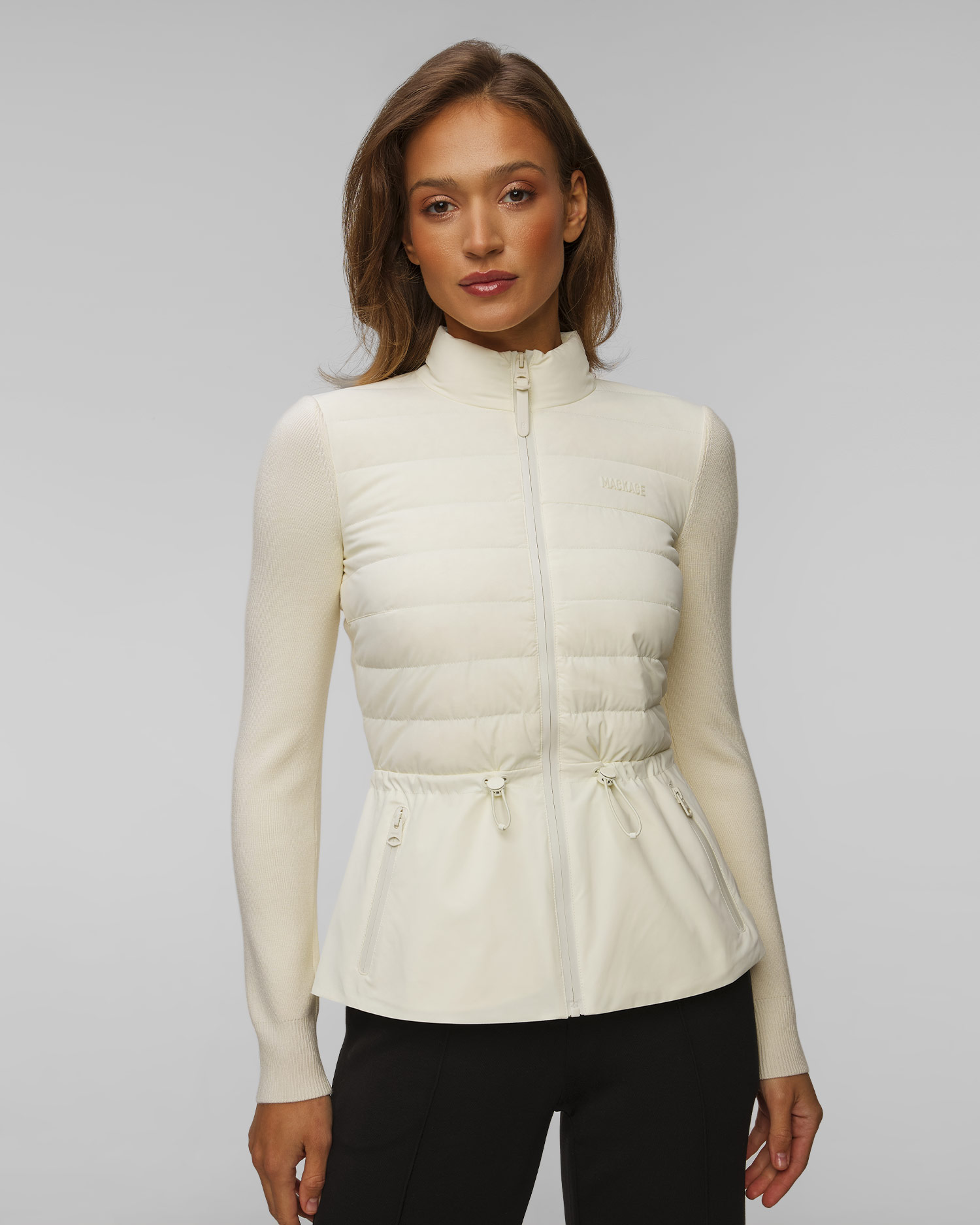 Dámská bunda Mackage Laika-Z v Béžové Barvě