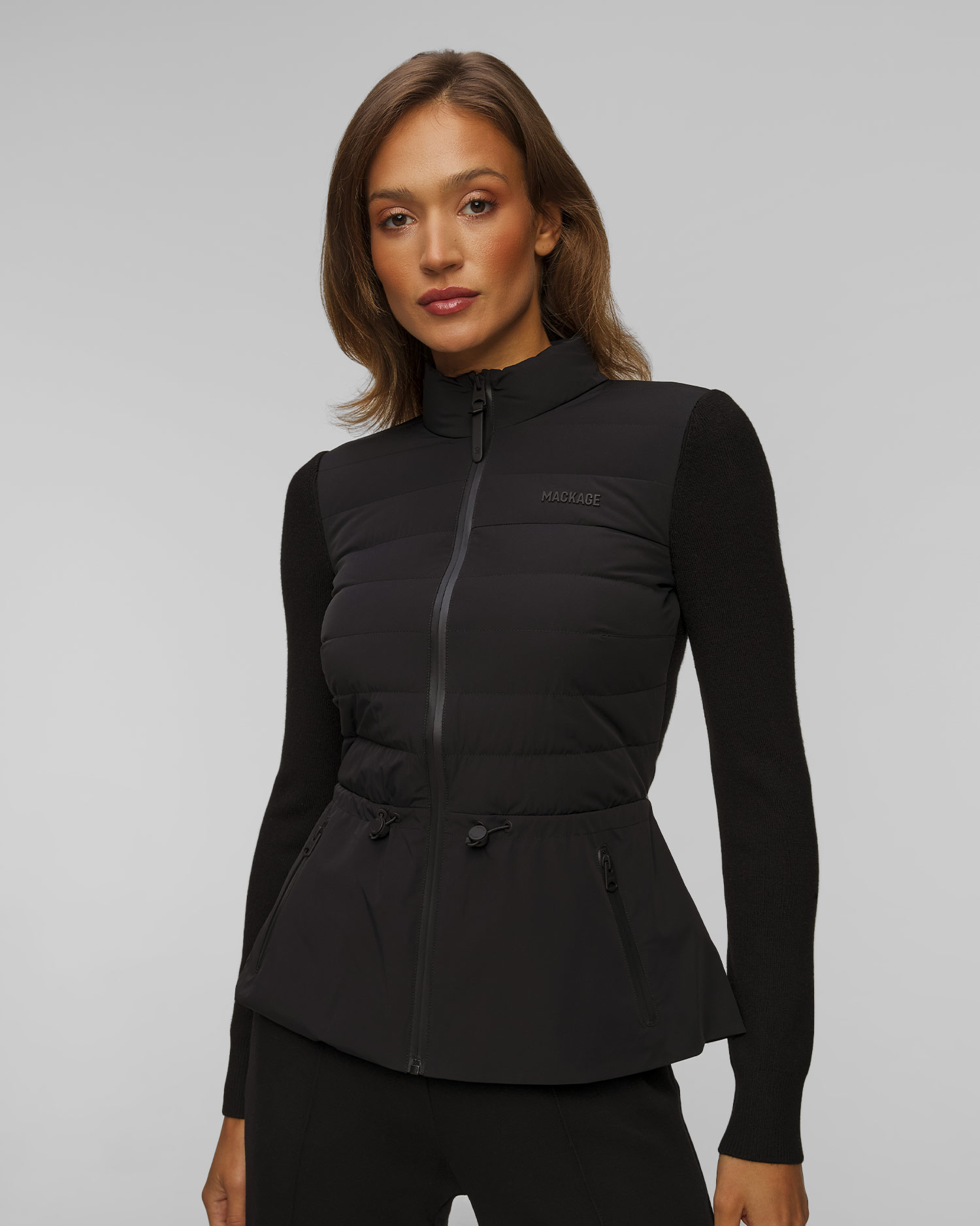 Černá dámská bunda Mackage Laika-Z, Barva/Vzor: Czarny