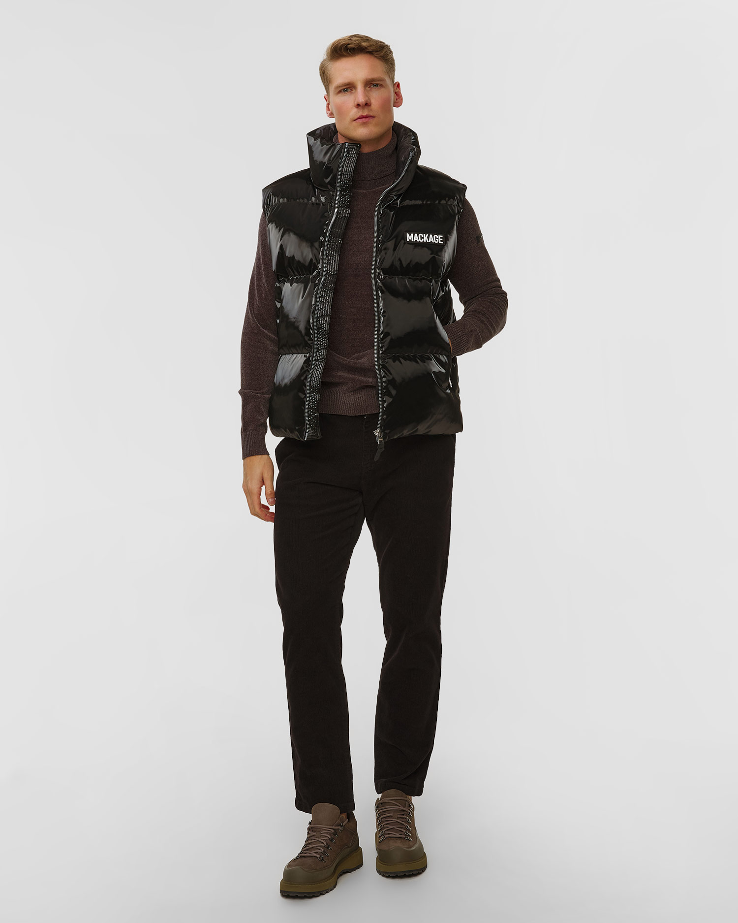 Gilet nero con piumino da uomo Mackage Kane-Glo