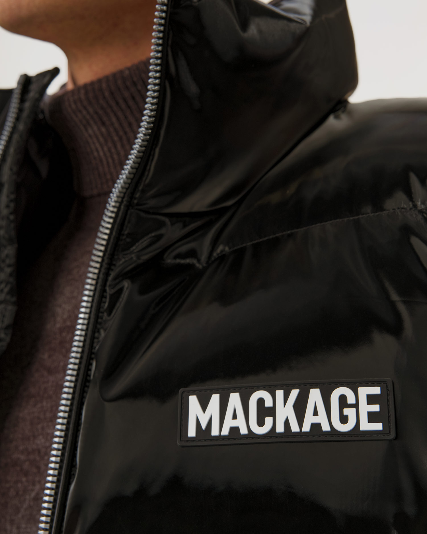 Černá pánská prošívaná vesta Mackage Kane-Glo