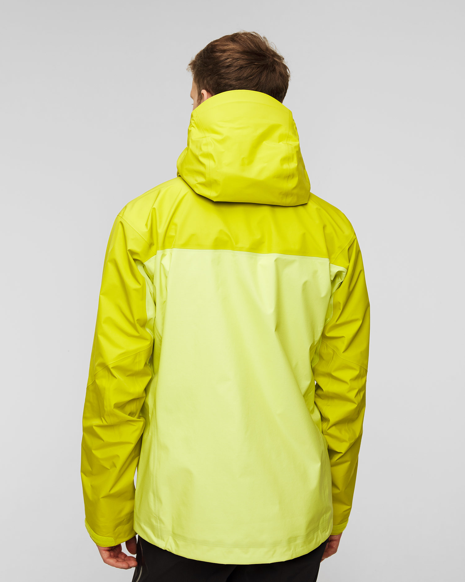 Żółta kurtka hardshellowa kurtka męska Arcteryx Alpha