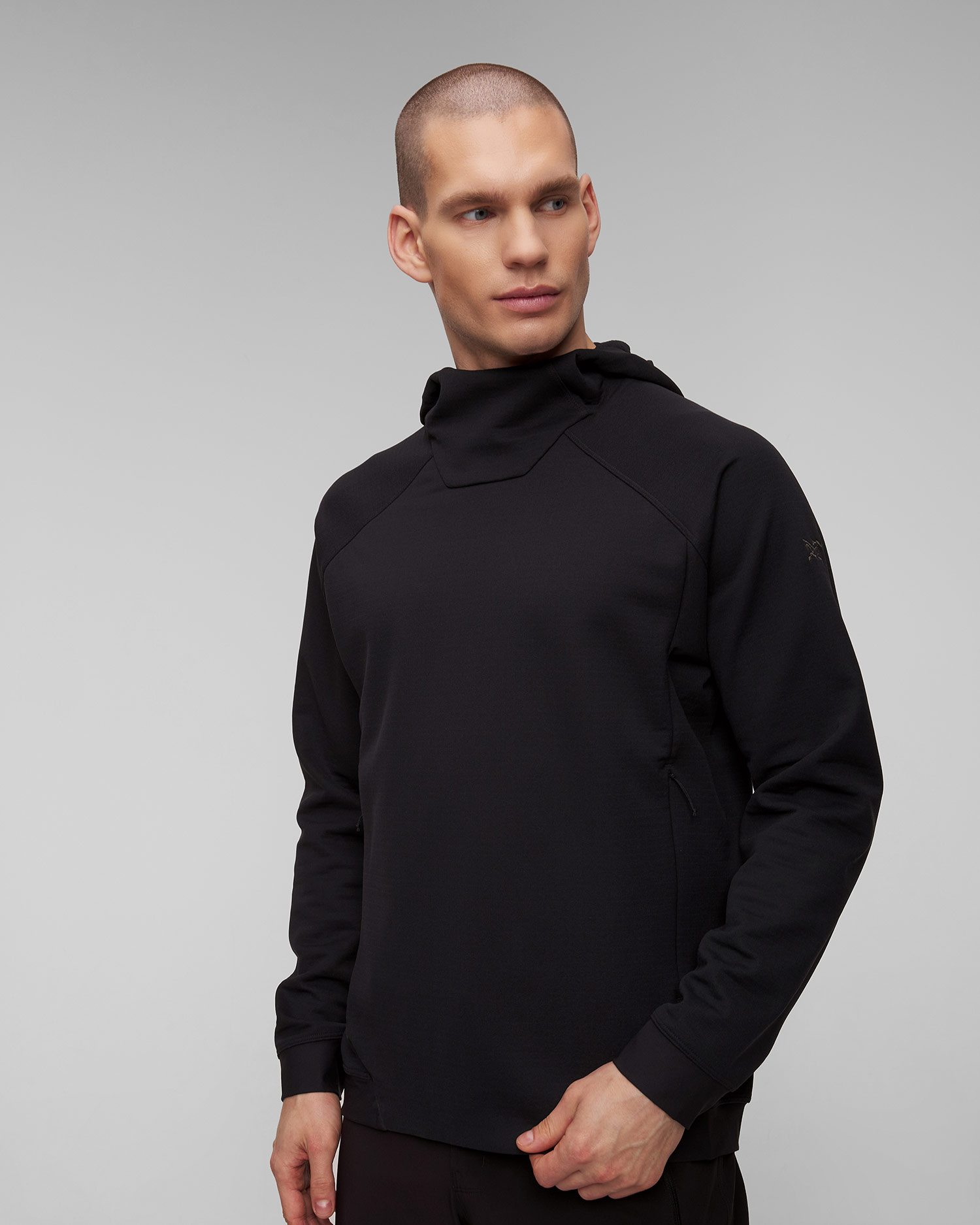Sweat-shirt midlayer noir pour hommes Arcteryx Rethel Hdy M