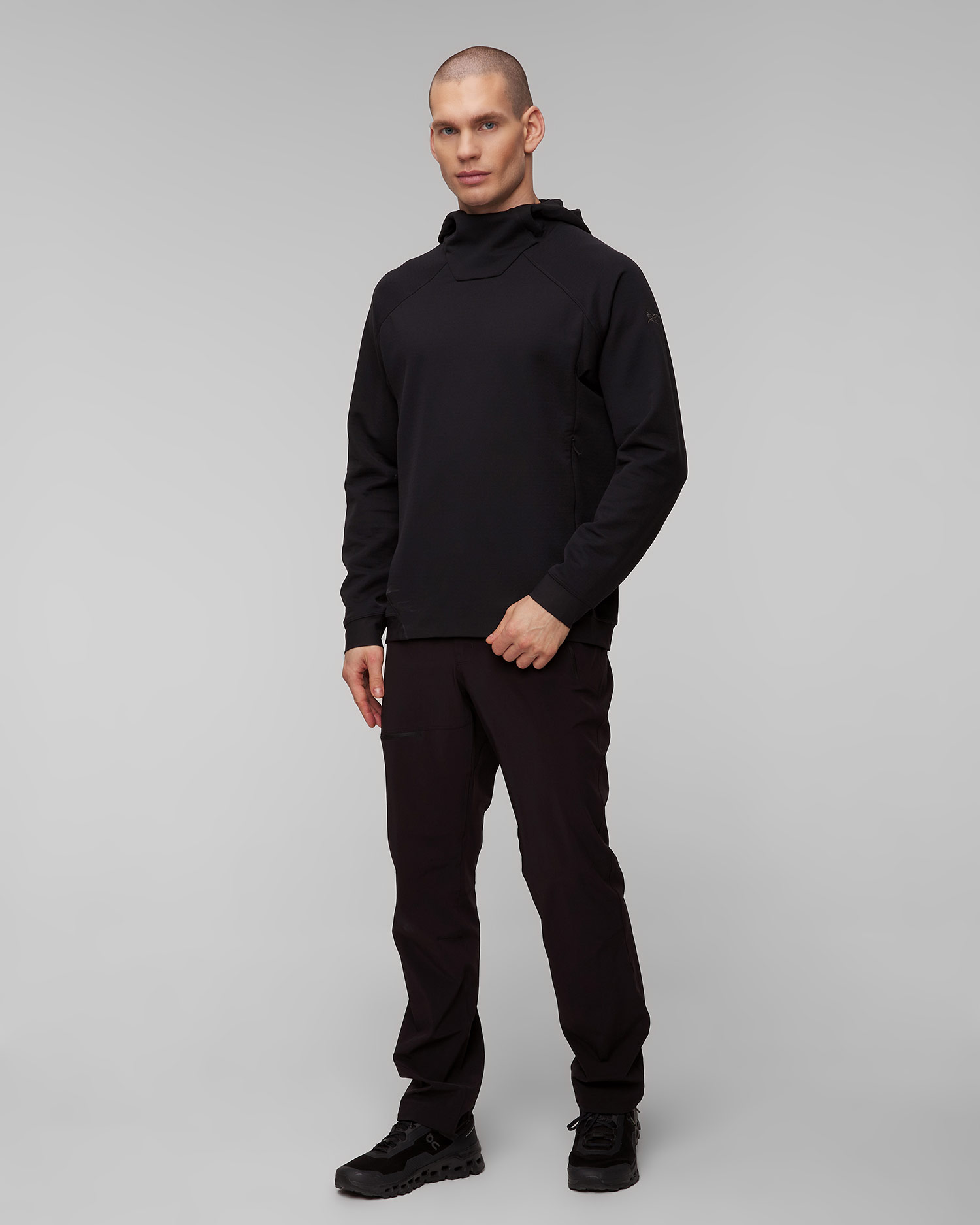 Arcteryx Rethel Hdy M Midlayer-Sweatshirt für Herren in Schwarz