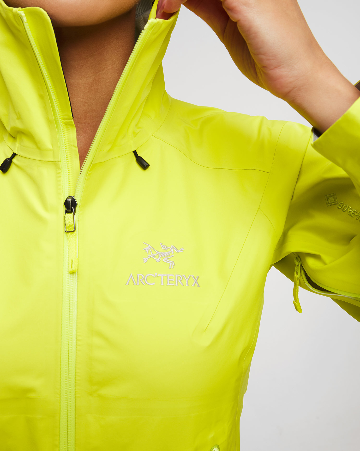 Veste membrane jaune pour femmes Arcteryx Beta LT
