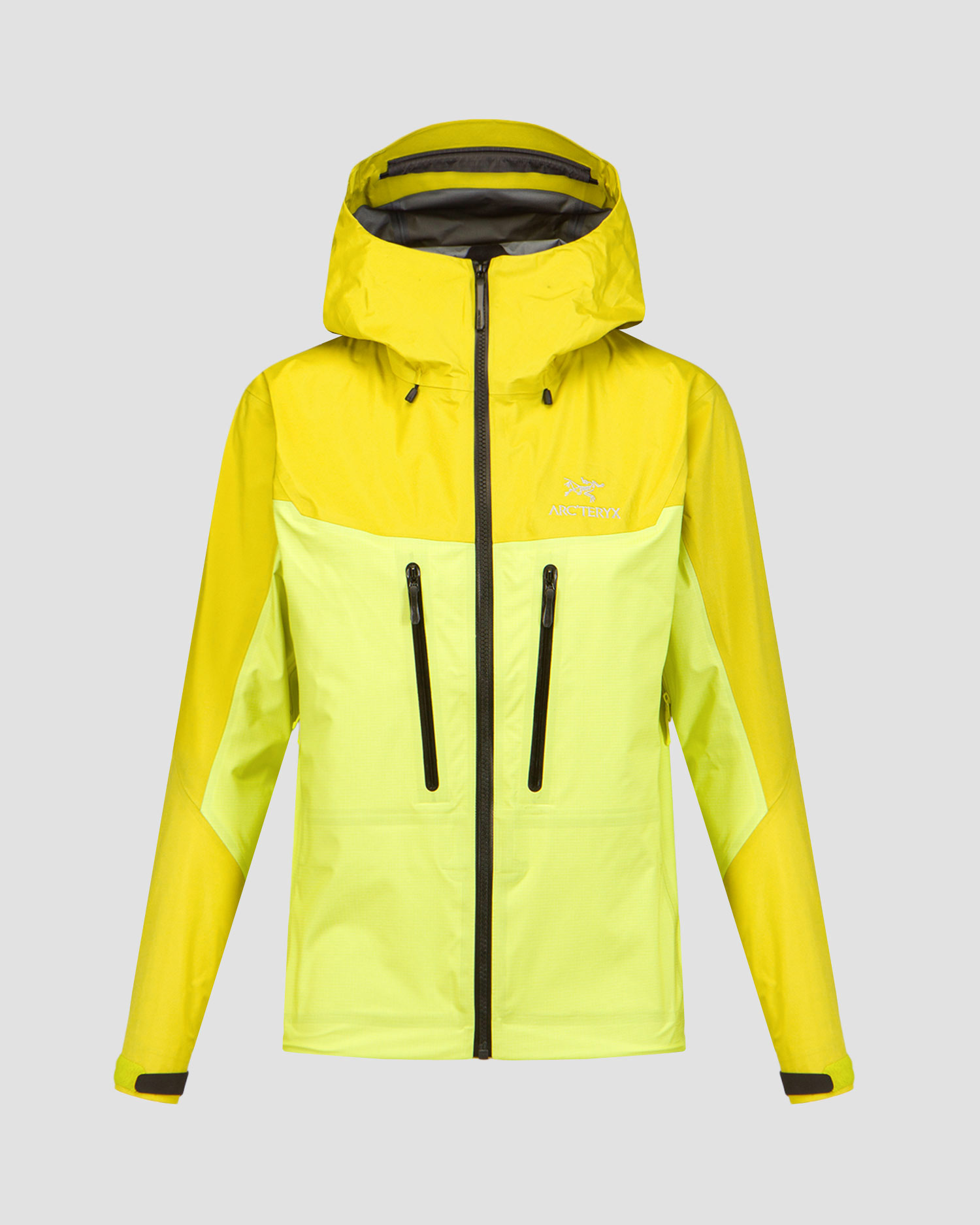 Women's yellow harshell jacket Arcteryx Alpha