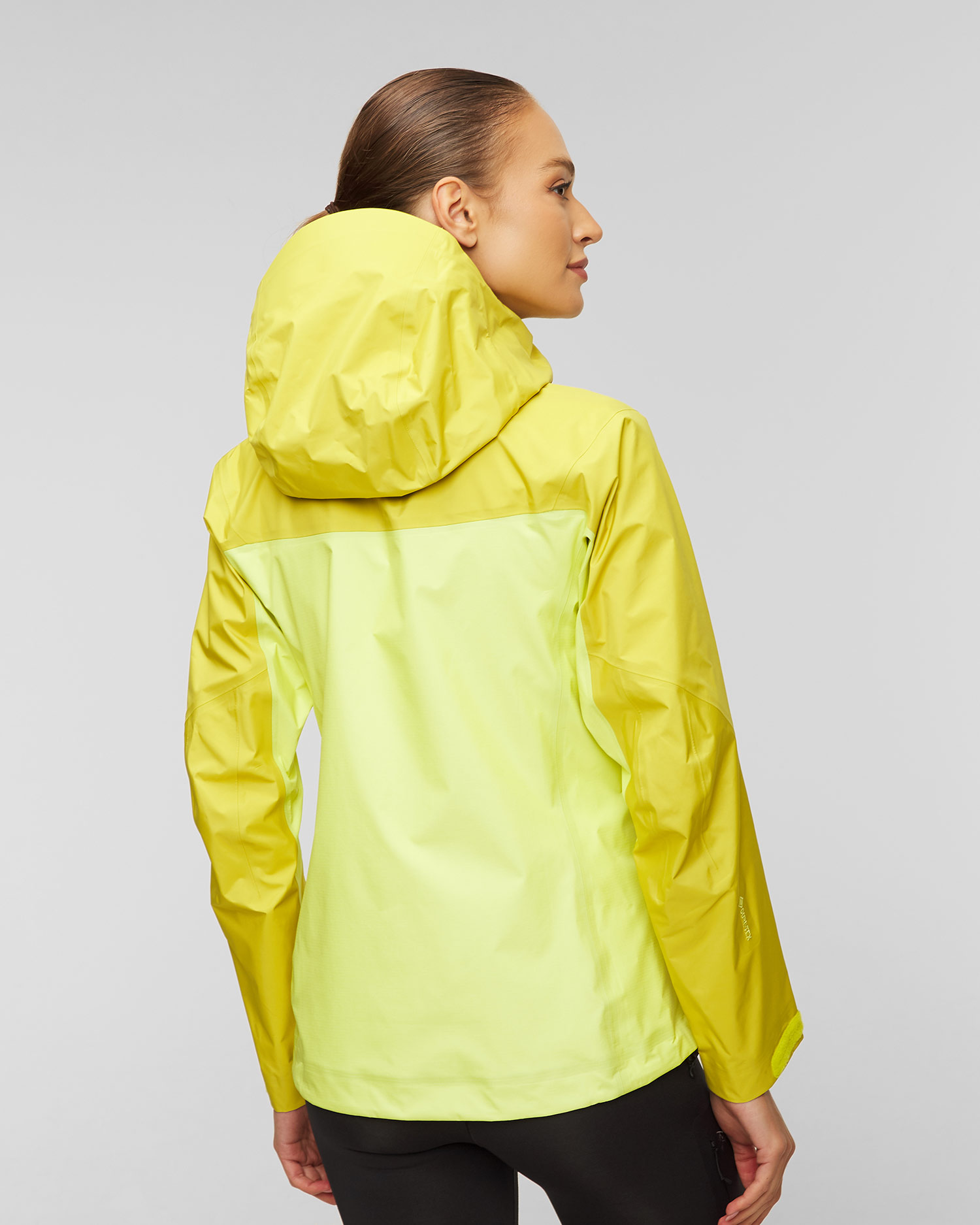 Women's yellow harshell jacket Arcteryx Alpha