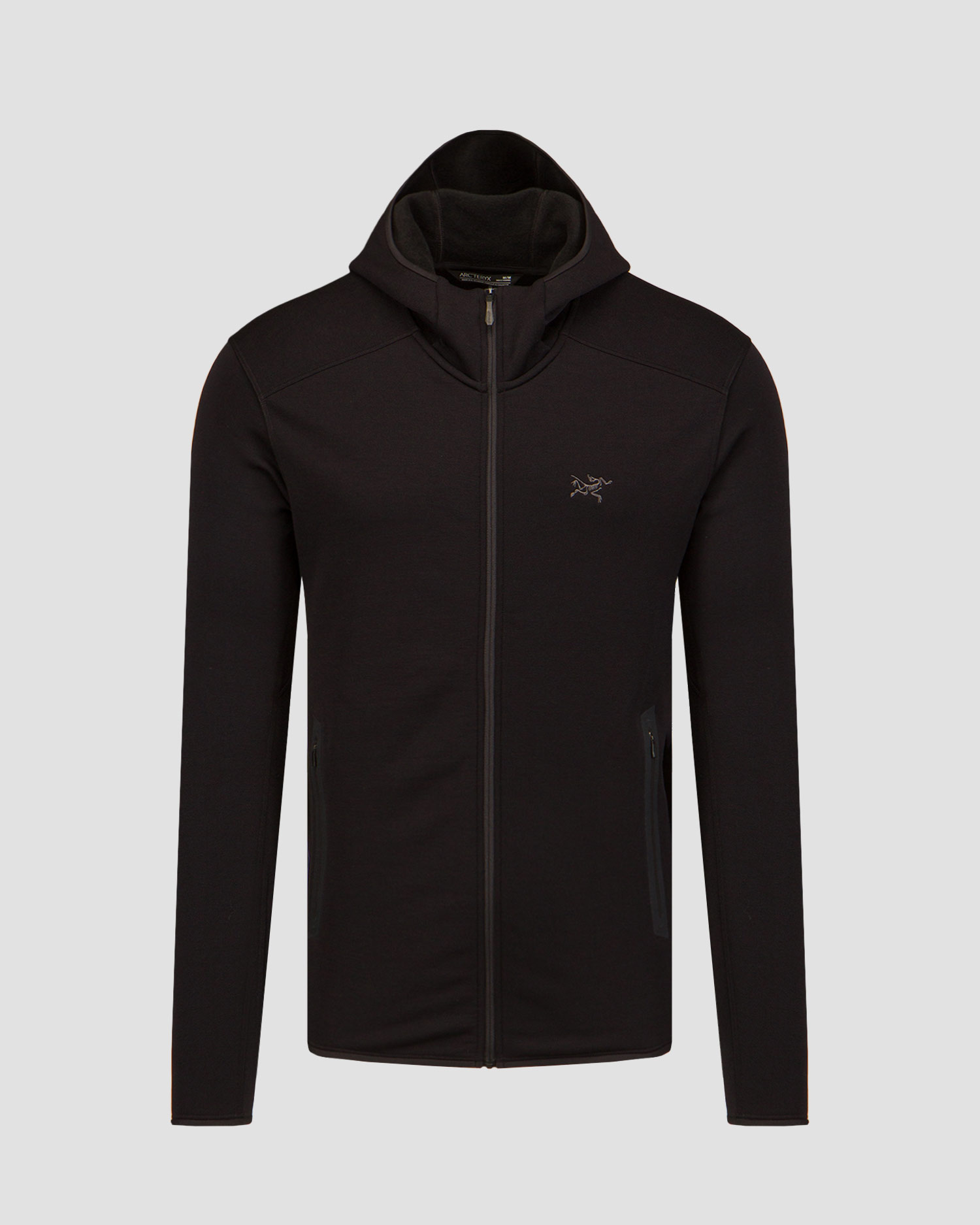Chandail à capuchon en softshell noir pour hommes Arcteryx Kyanite