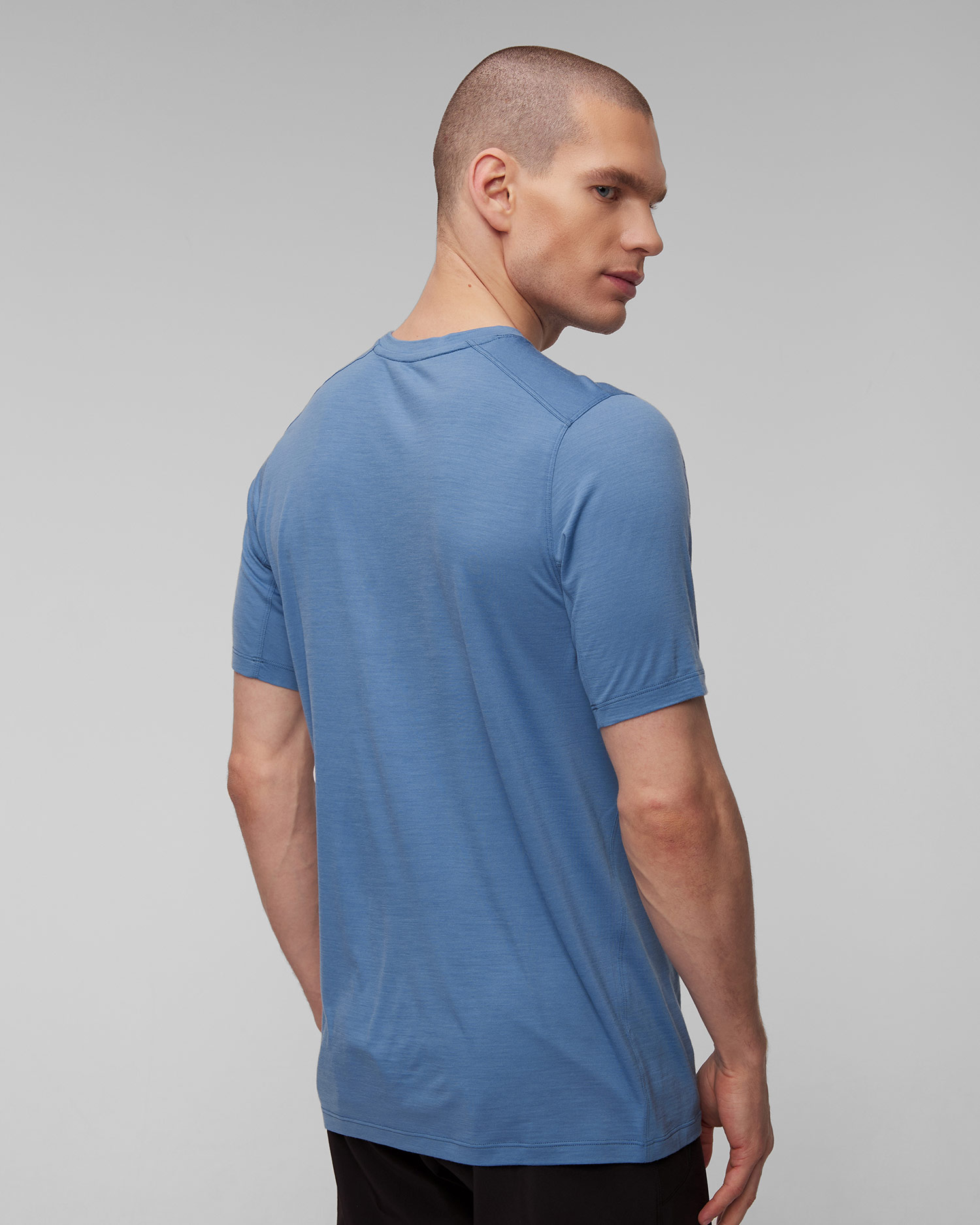 Niebieski T-shirt męski Arcteryx Ionia MW Arc Logo SS M