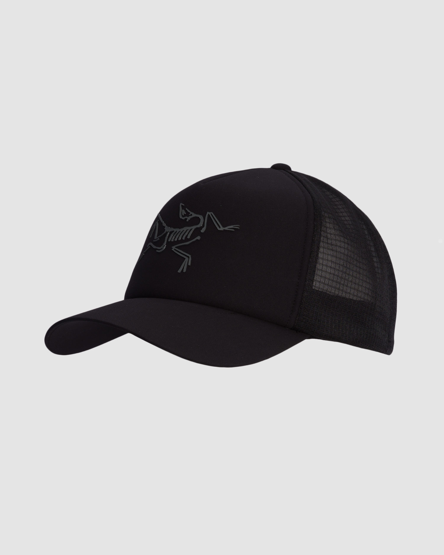 Black cap Arcteryx Bird Trucker Curved | S'portofino