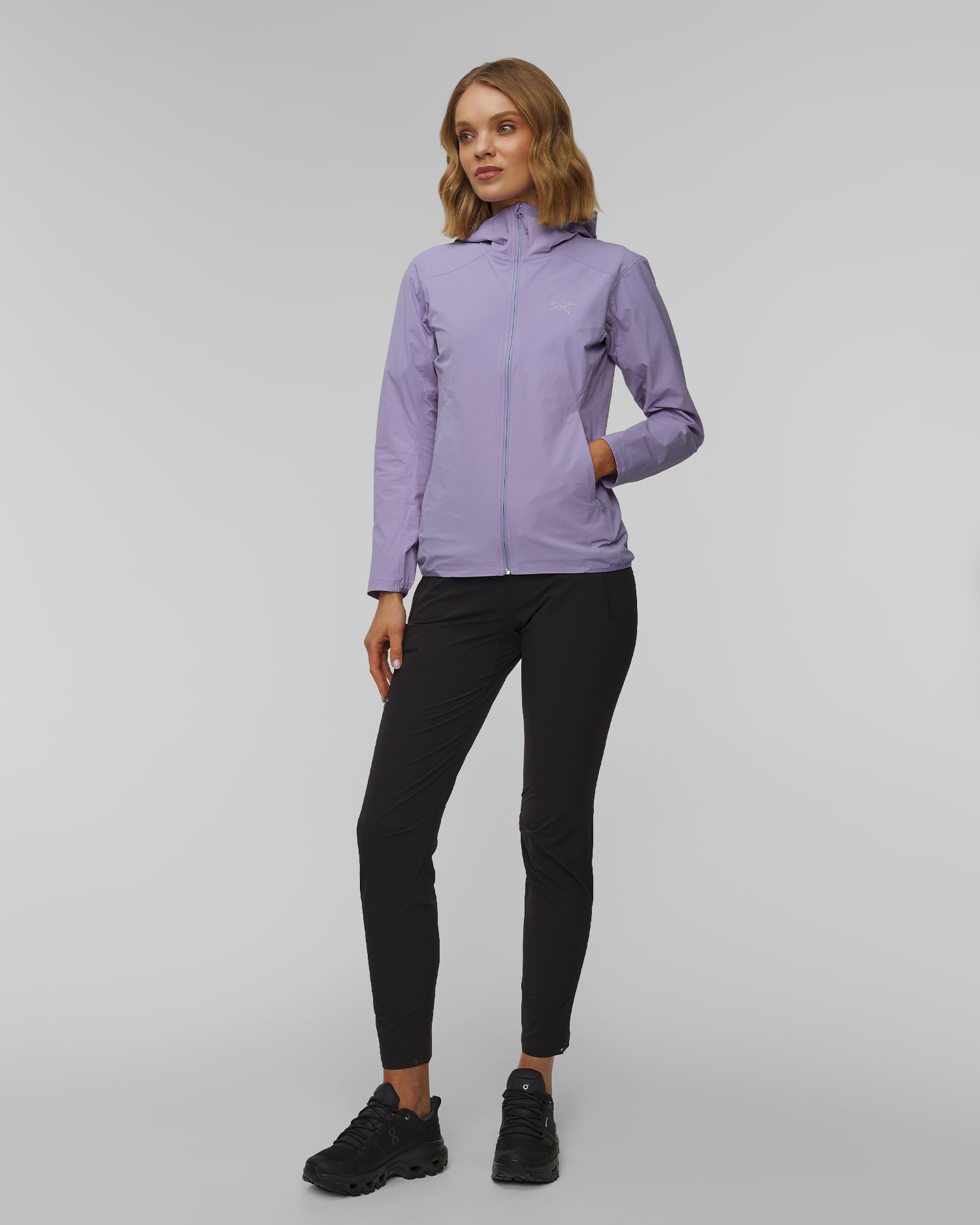 Veste softshell violet pour femmes Arcteryx Gamma Lightweight Hoody W