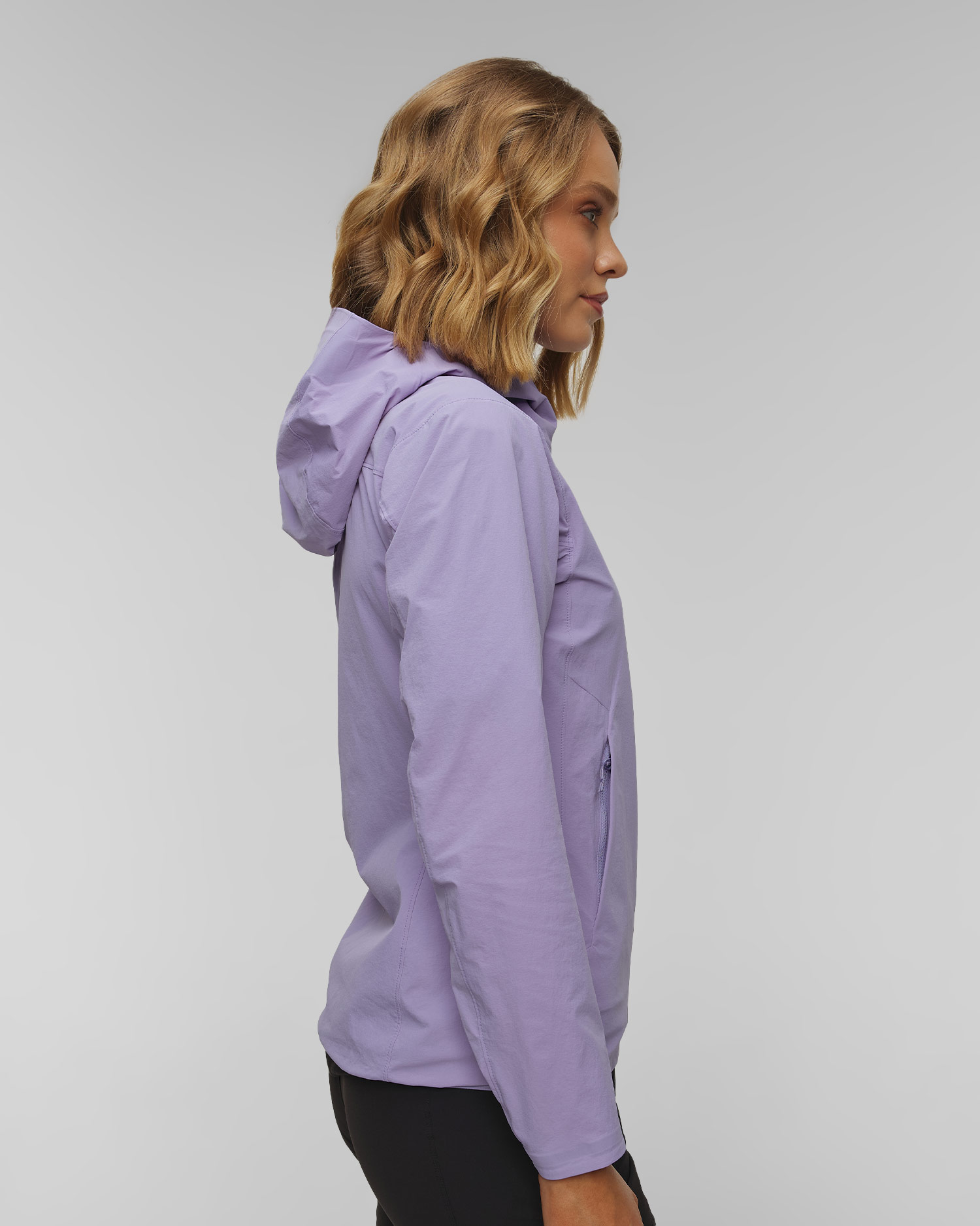 Women's softshell jacket Arcteryx Gamma Lightweight Hoody W purple