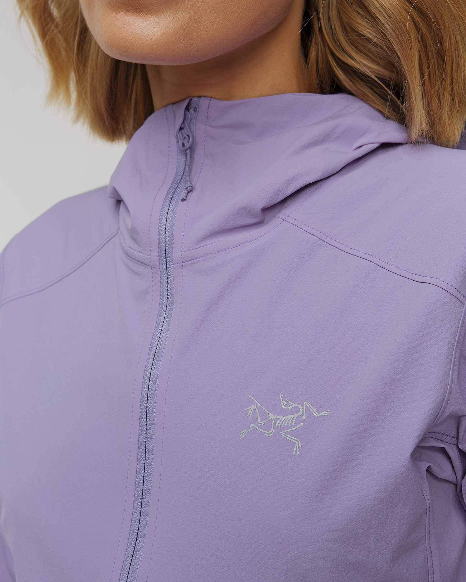 Women's softshell jacket Arcteryx Gamma Lightweight Hoody W purple