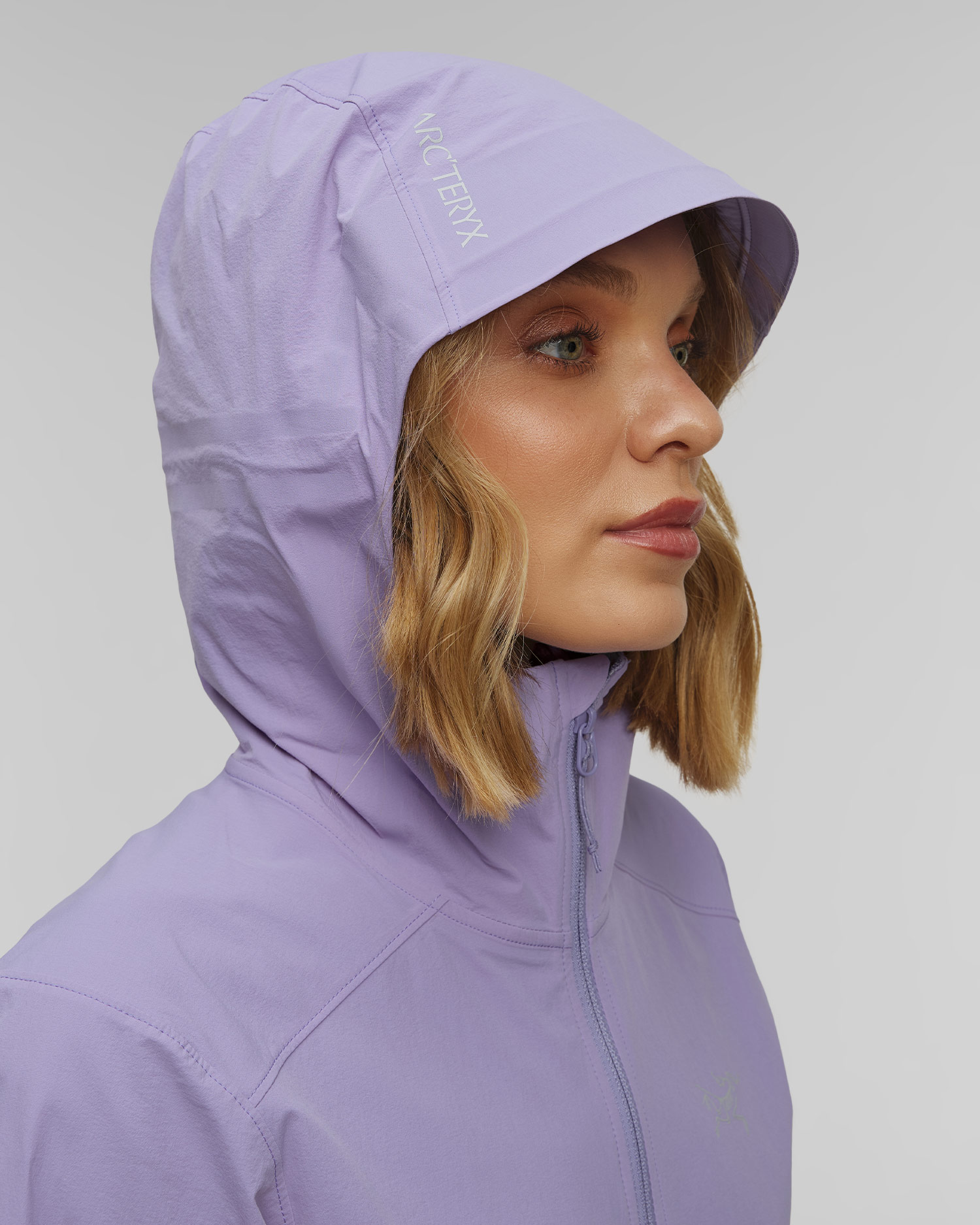 Women's softshell jacket Arcteryx Gamma Lightweight Hoody W purple