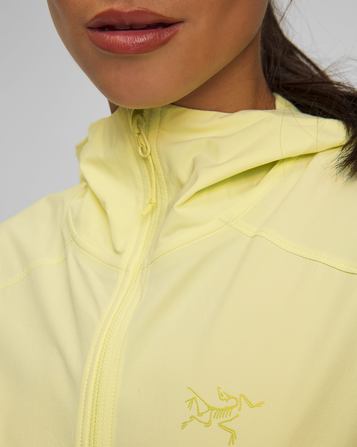 Women's softshell jacket Arcteryx Gamma Lightweight Hoody W yellow
