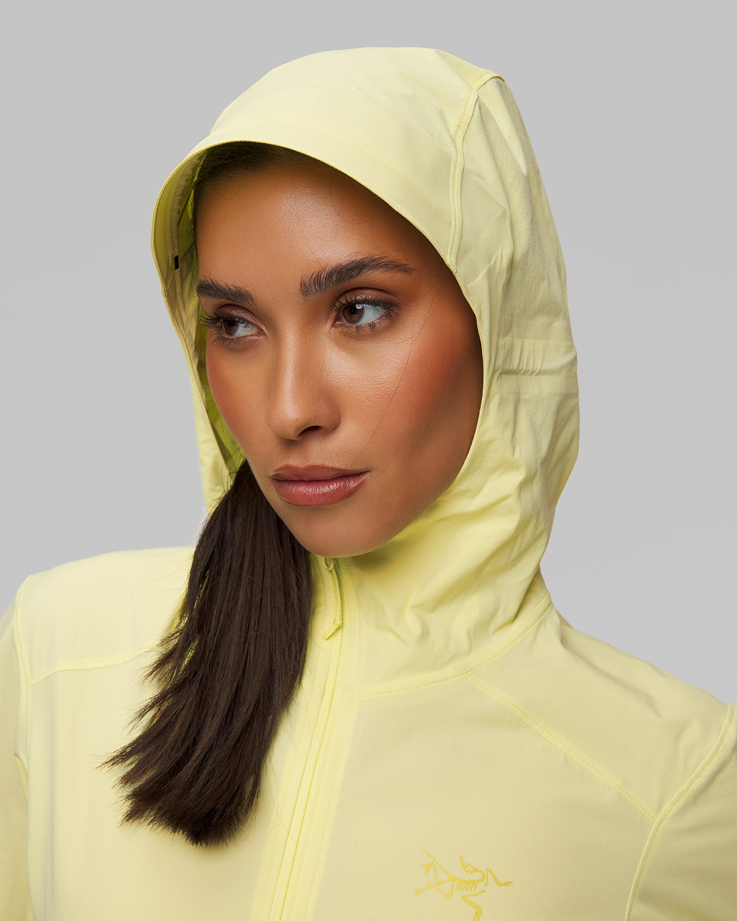 Women's softshell jacket Arcteryx Gamma Lightweight Hoody W yellow