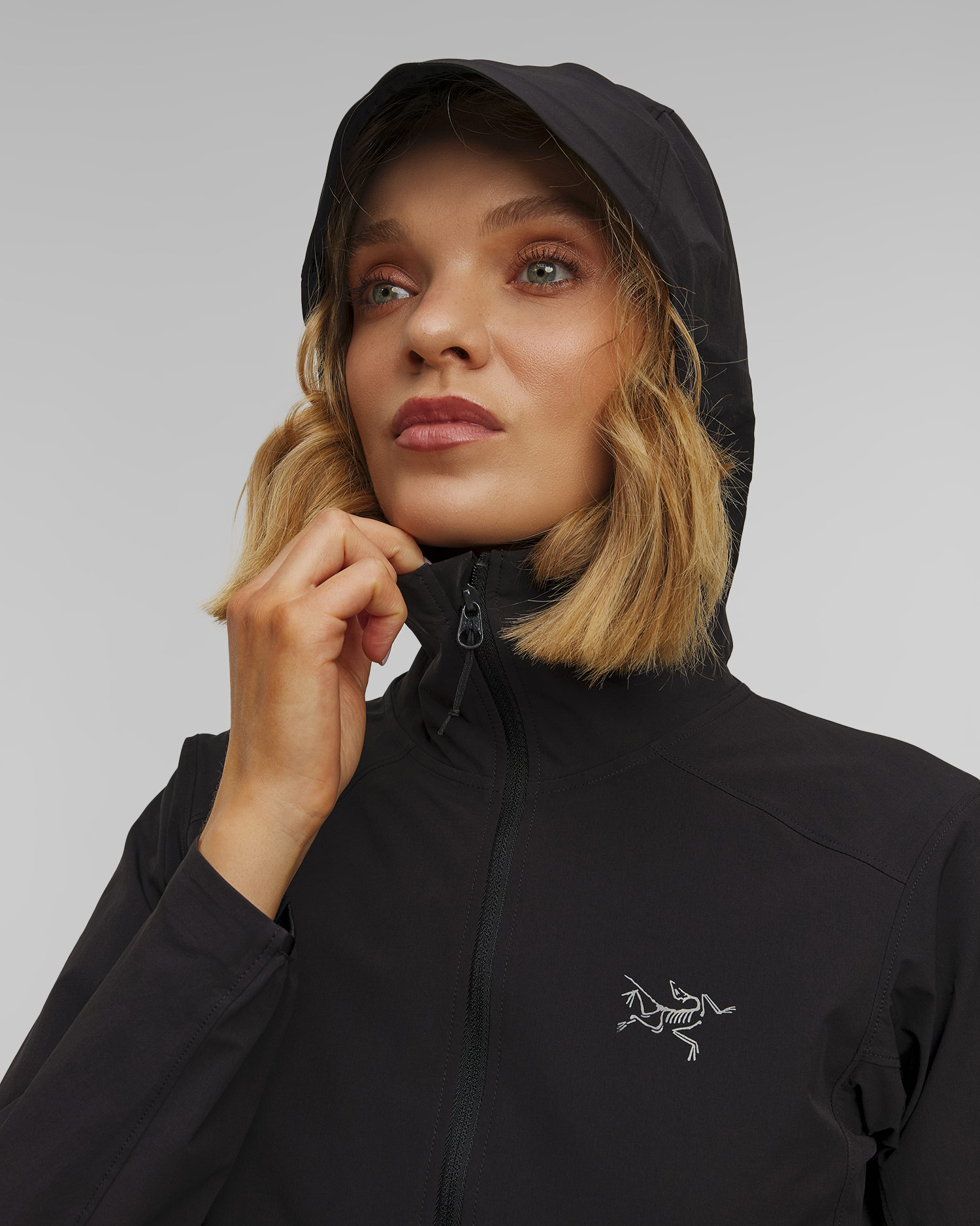 Women's softshell jacket Arcteryx Gamma Lightweight Hoody W black