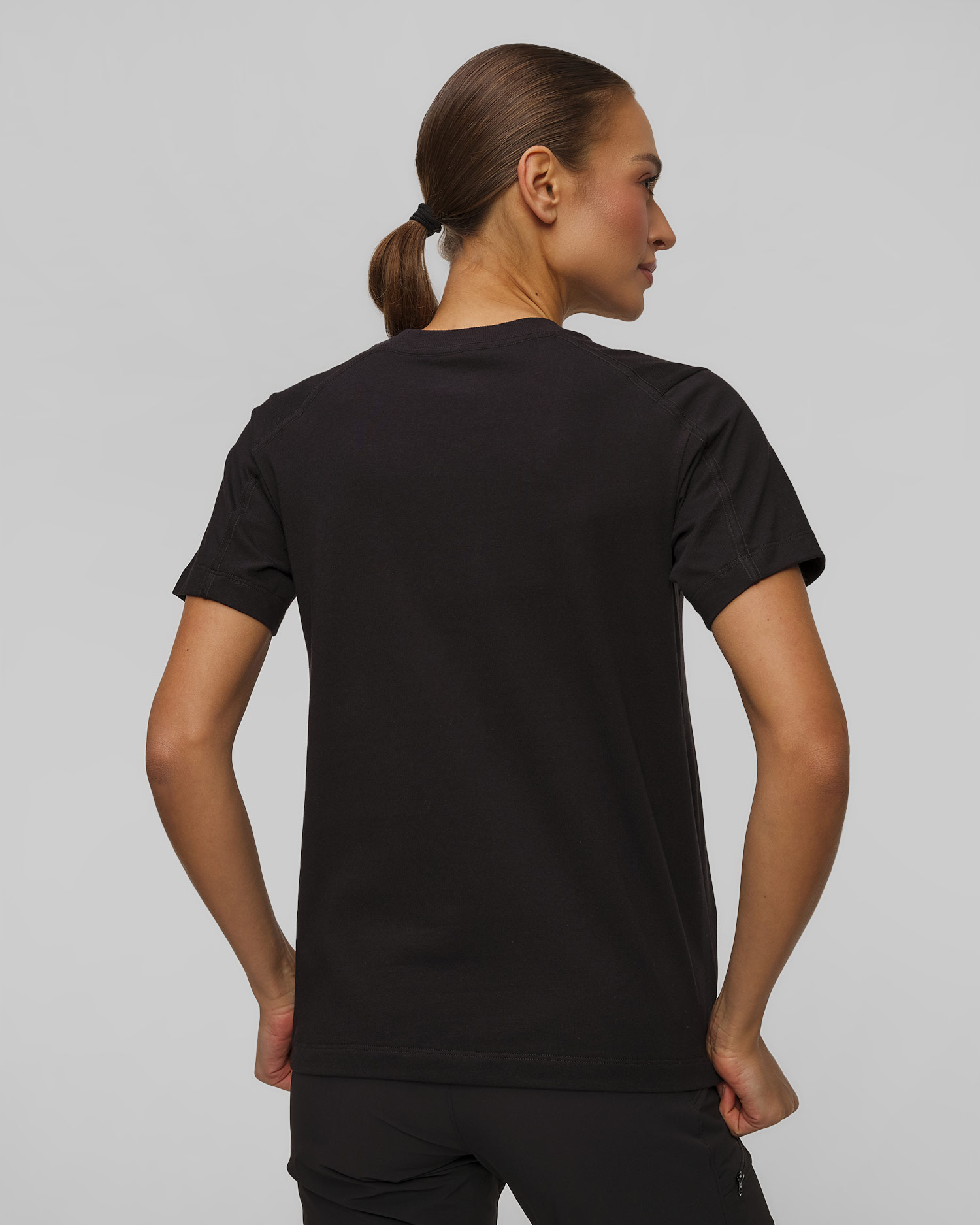 T-shirt damski Arcteryx Kragg Cotton Little Bird Crew SS W czarny