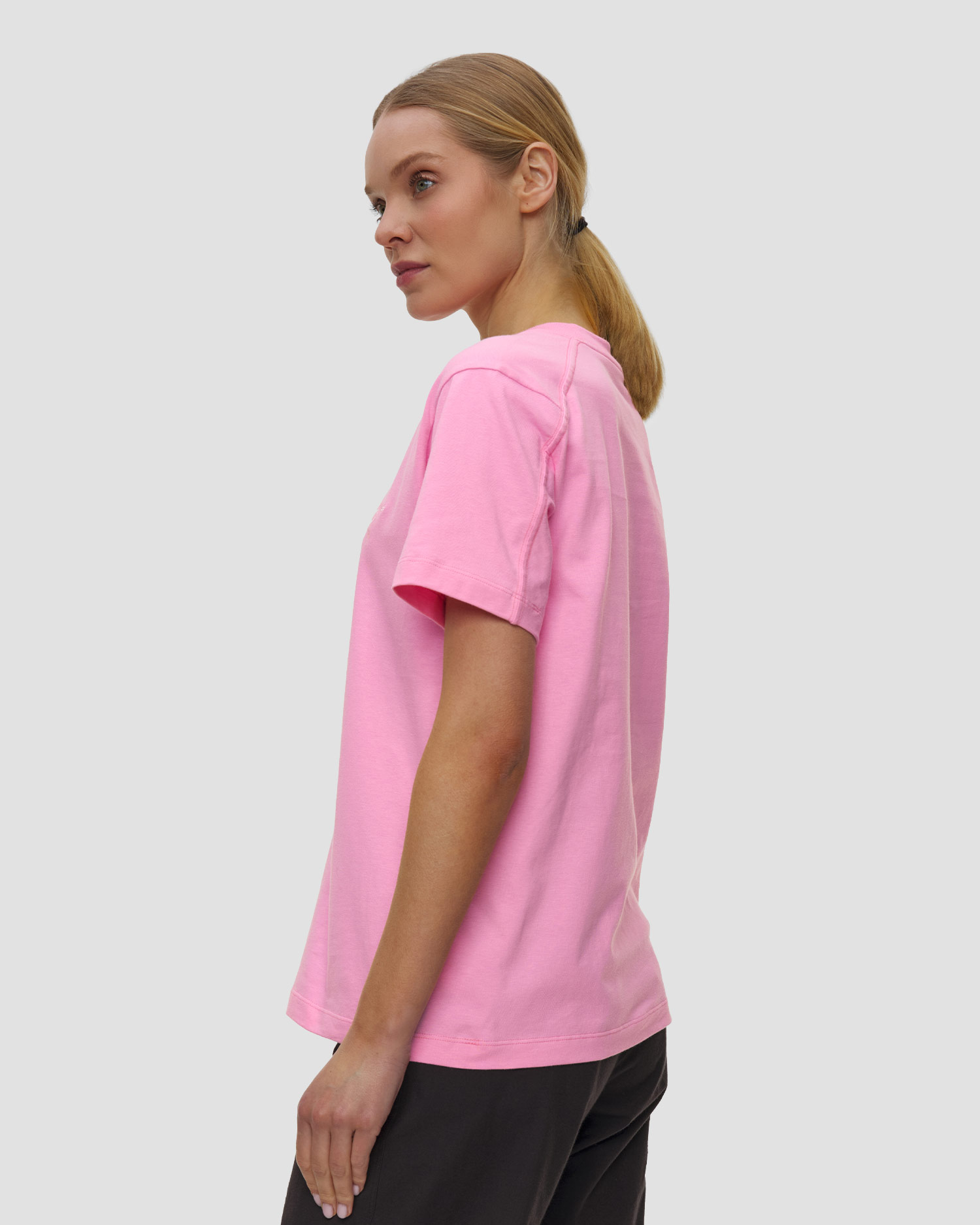 T-shirt damski Arcteryx Kragg Cotton Little Bird Crew Ss W różowy