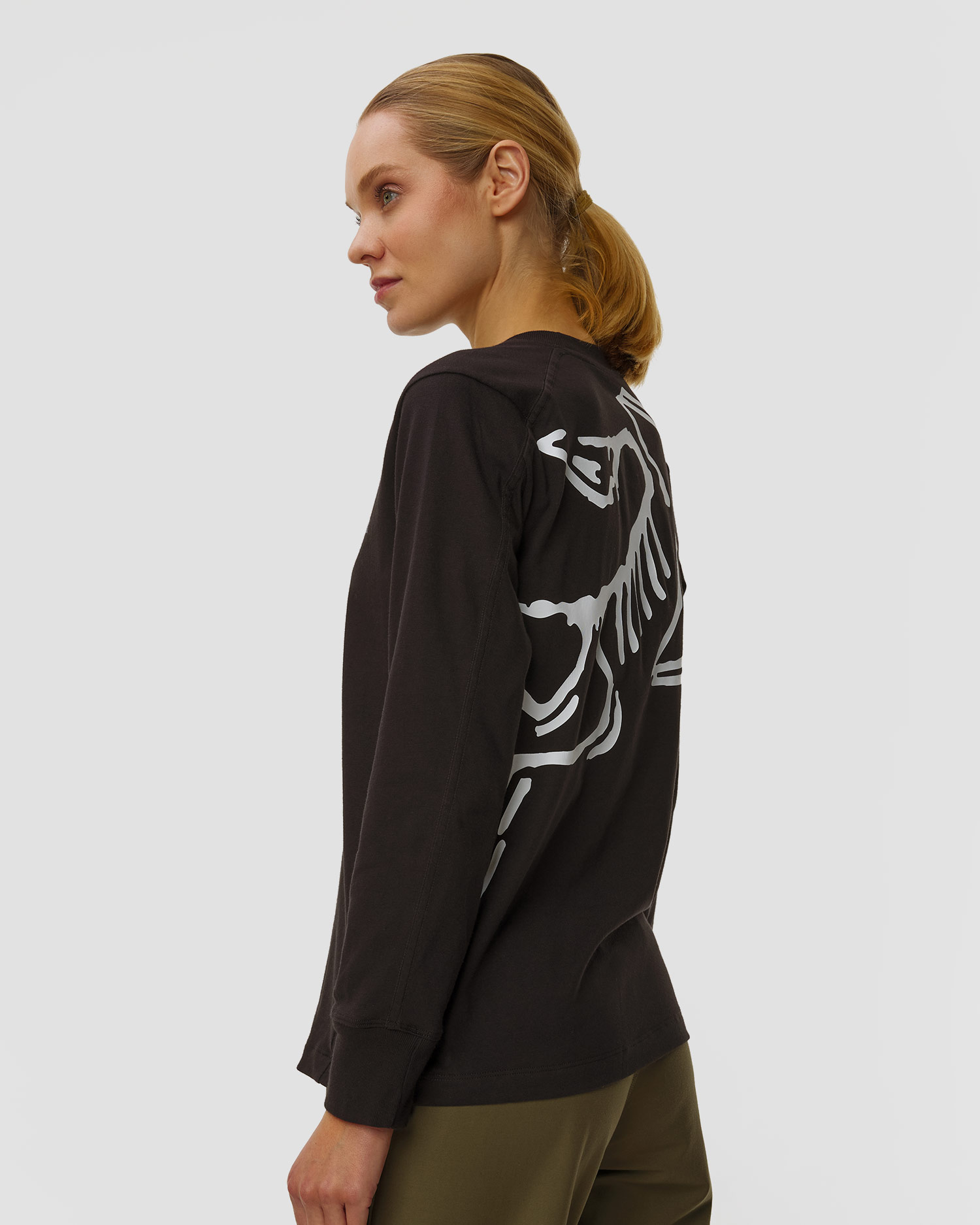 Dámské tričko s dlouhými rukávy Arcteryx KRAGG CTTN CRW LS W