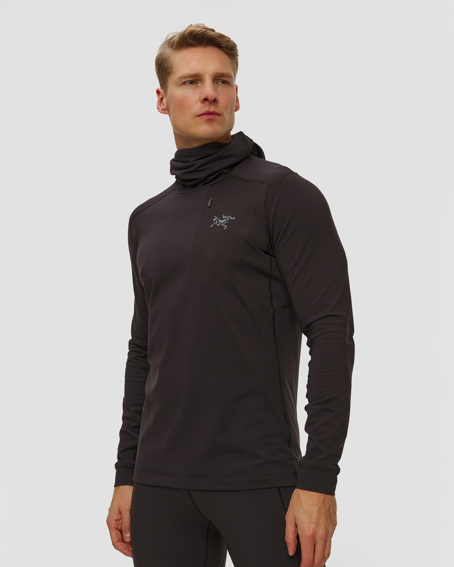 Pánská mikina Arcteryx RHO LT Hoody Men v černé barvě