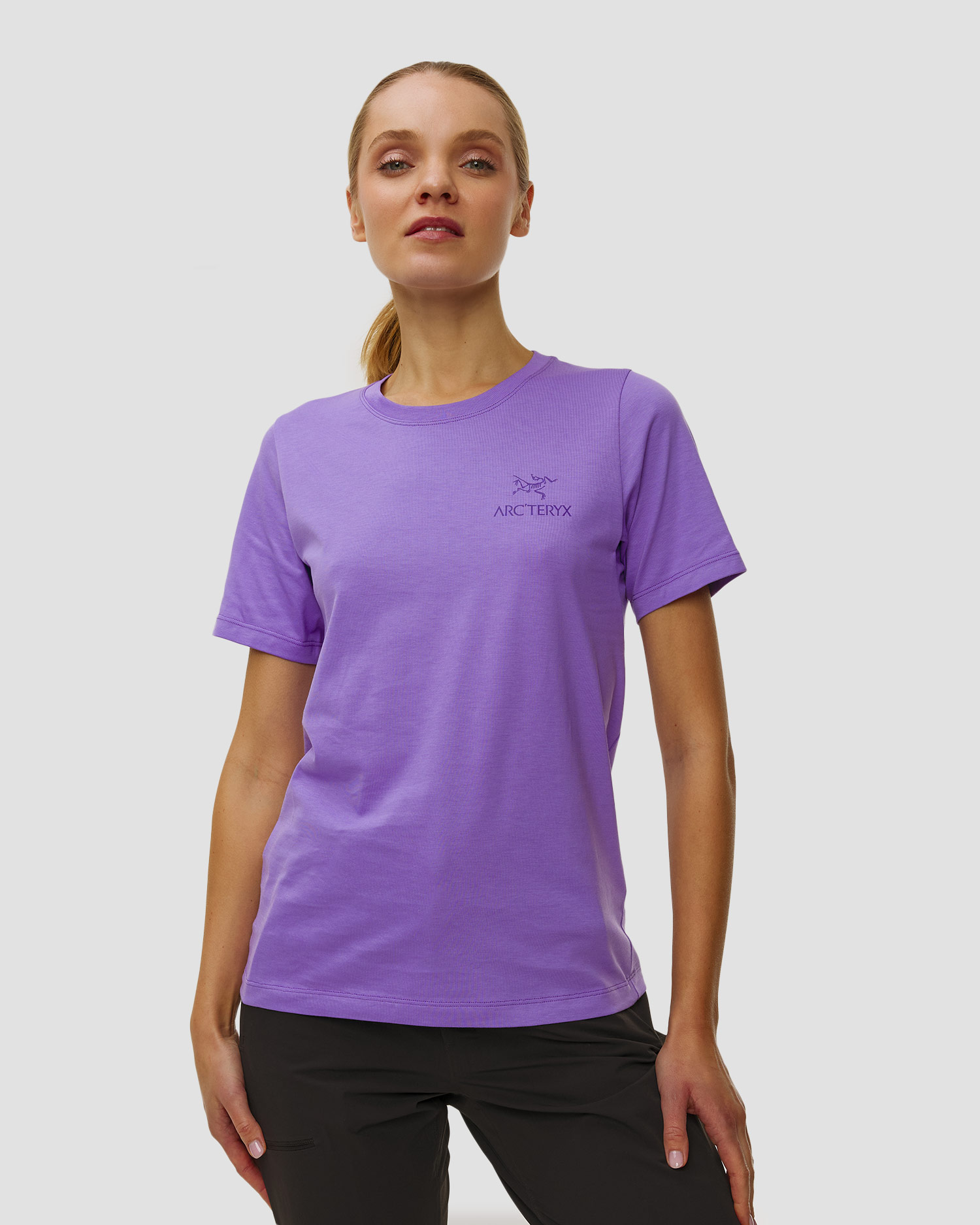 Dámské tričko Arcteryx KRAGG SLCTN EMB SS W, Barva/Vzor: Fioletowy