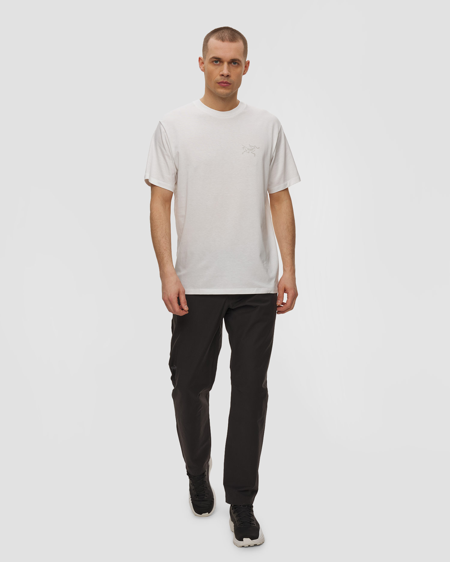 Tricou pentru bărbați Arcteryx Kragg SL Cotton SS M alb