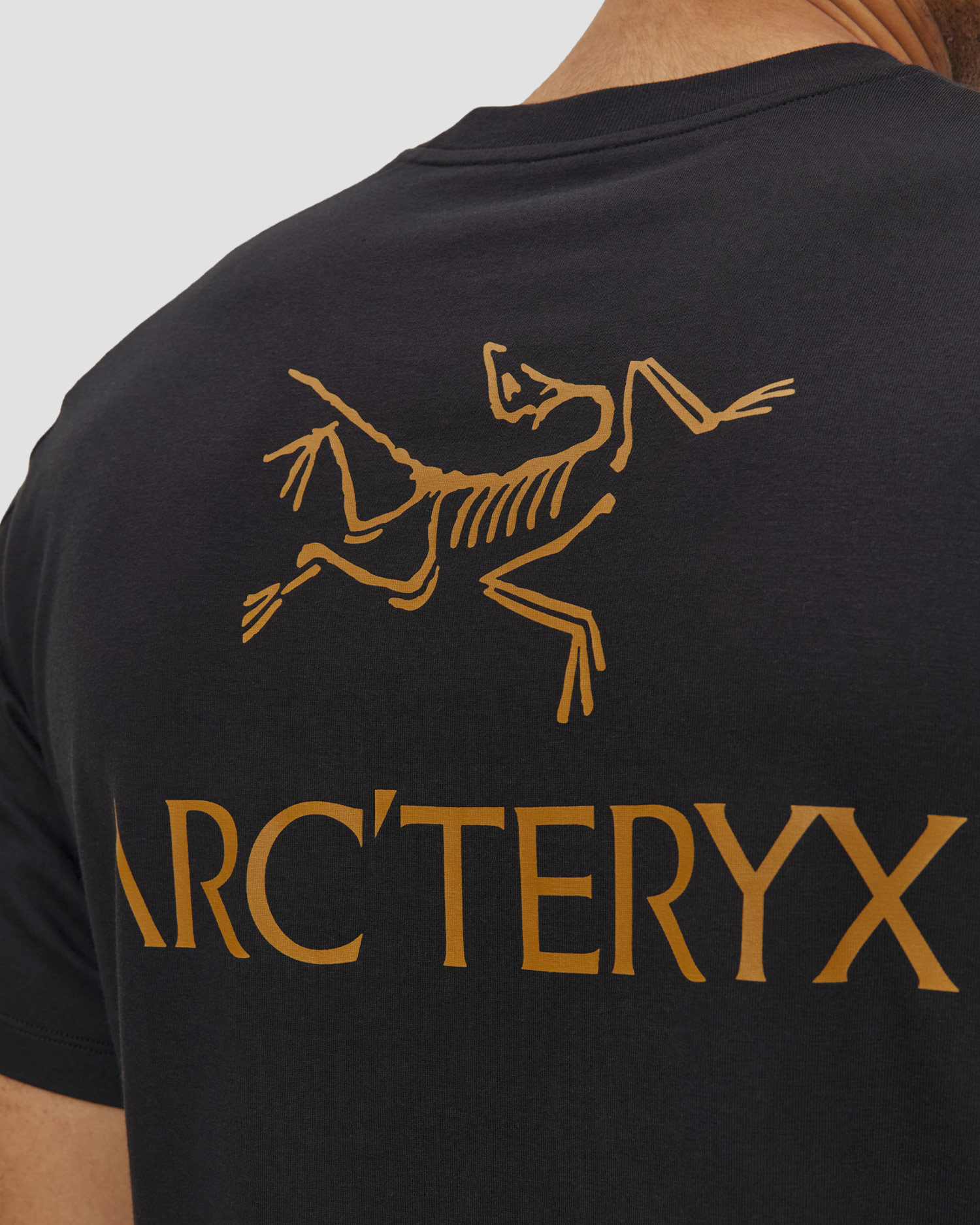 Tricou pentru bărbați Arcteryx Kragg SL Cotton Bird Word SS M negru