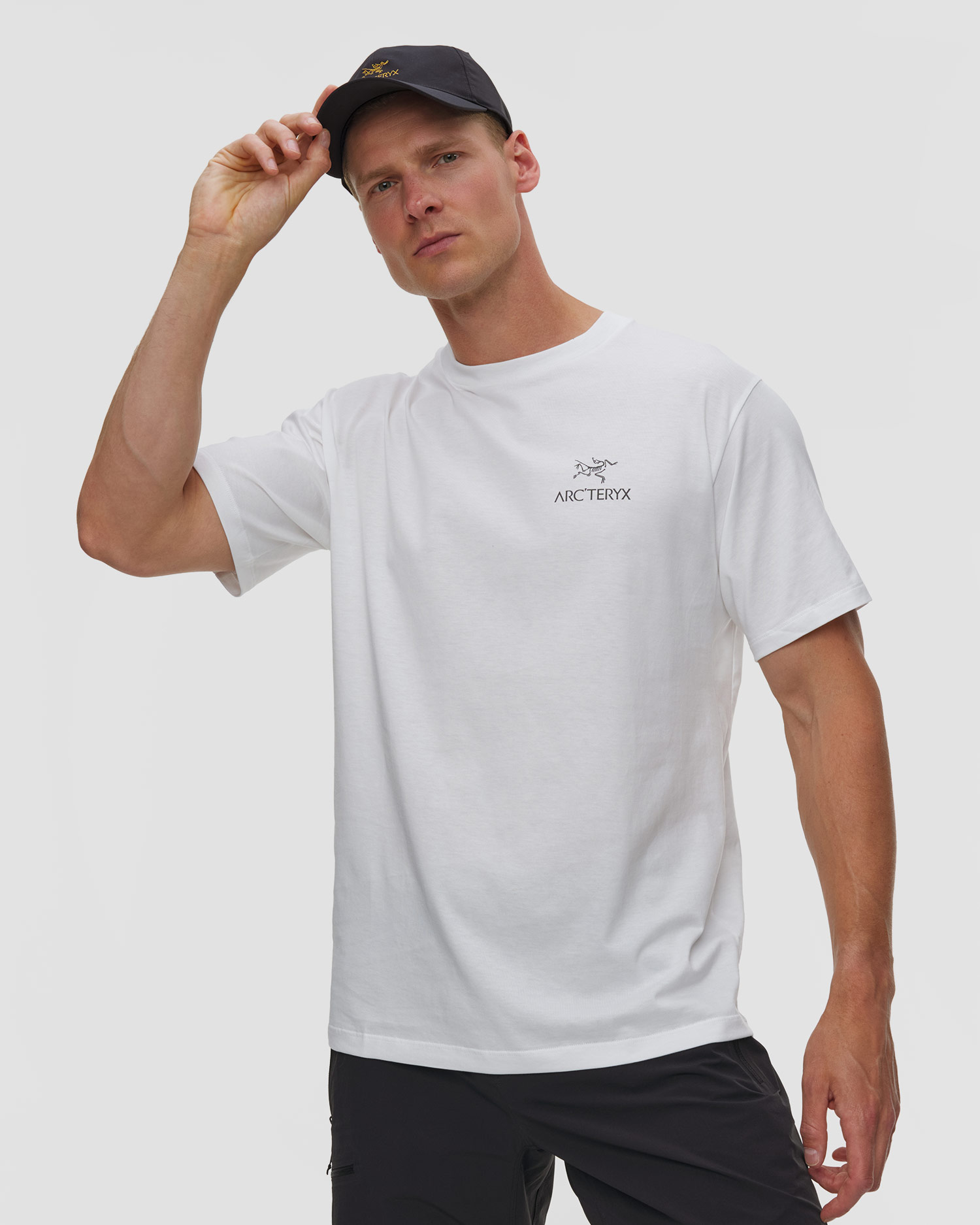 Tricou pentru bărbați Arcteryx Kragg SL Cotton Bird Word SS M alb