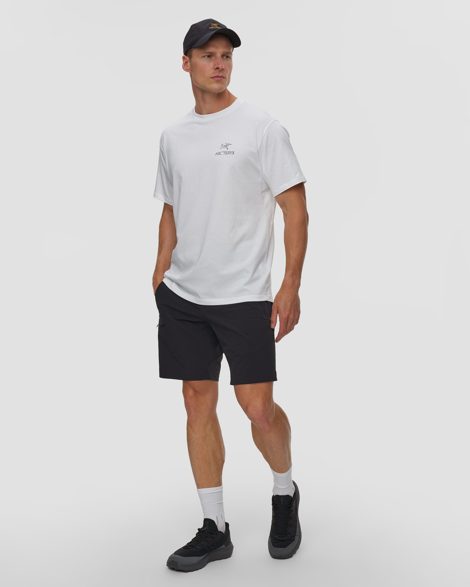 Tricou pentru bărbați Arcteryx Kragg SL Cotton Bird Word SS M alb