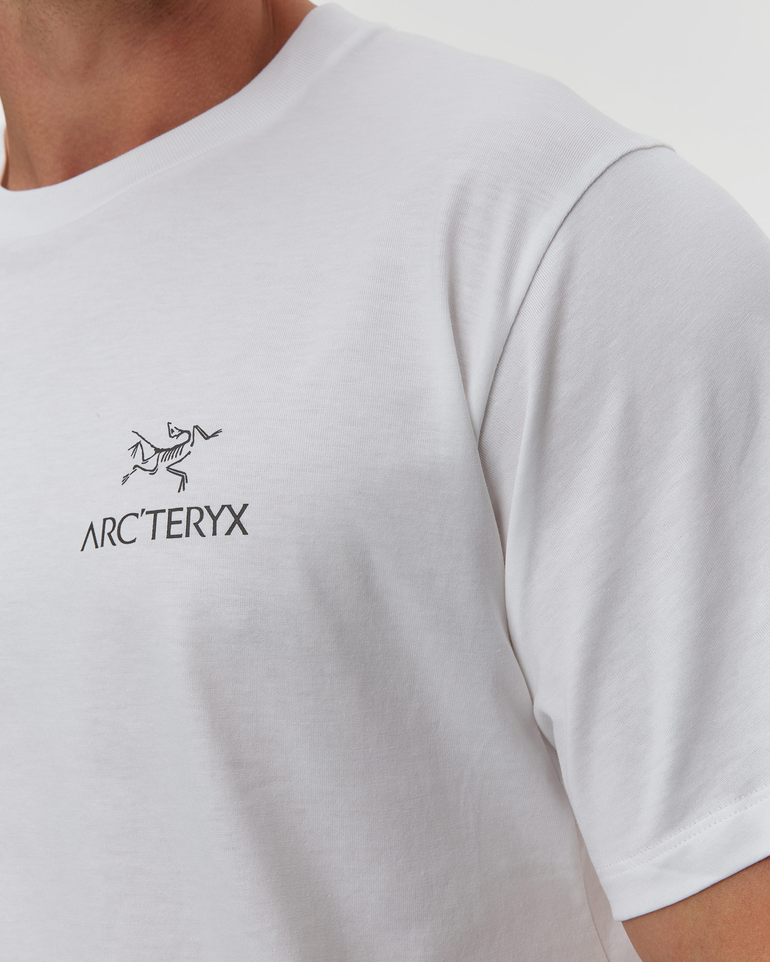 Tricou pentru bărbați Arcteryx Kragg SL Cotton Bird Word SS M alb