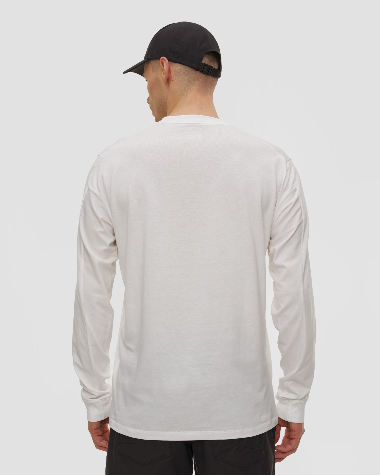 Tricou cu mânecă lungă pentru bărbați Arcteryx Kragg SL Cotton LS M alb