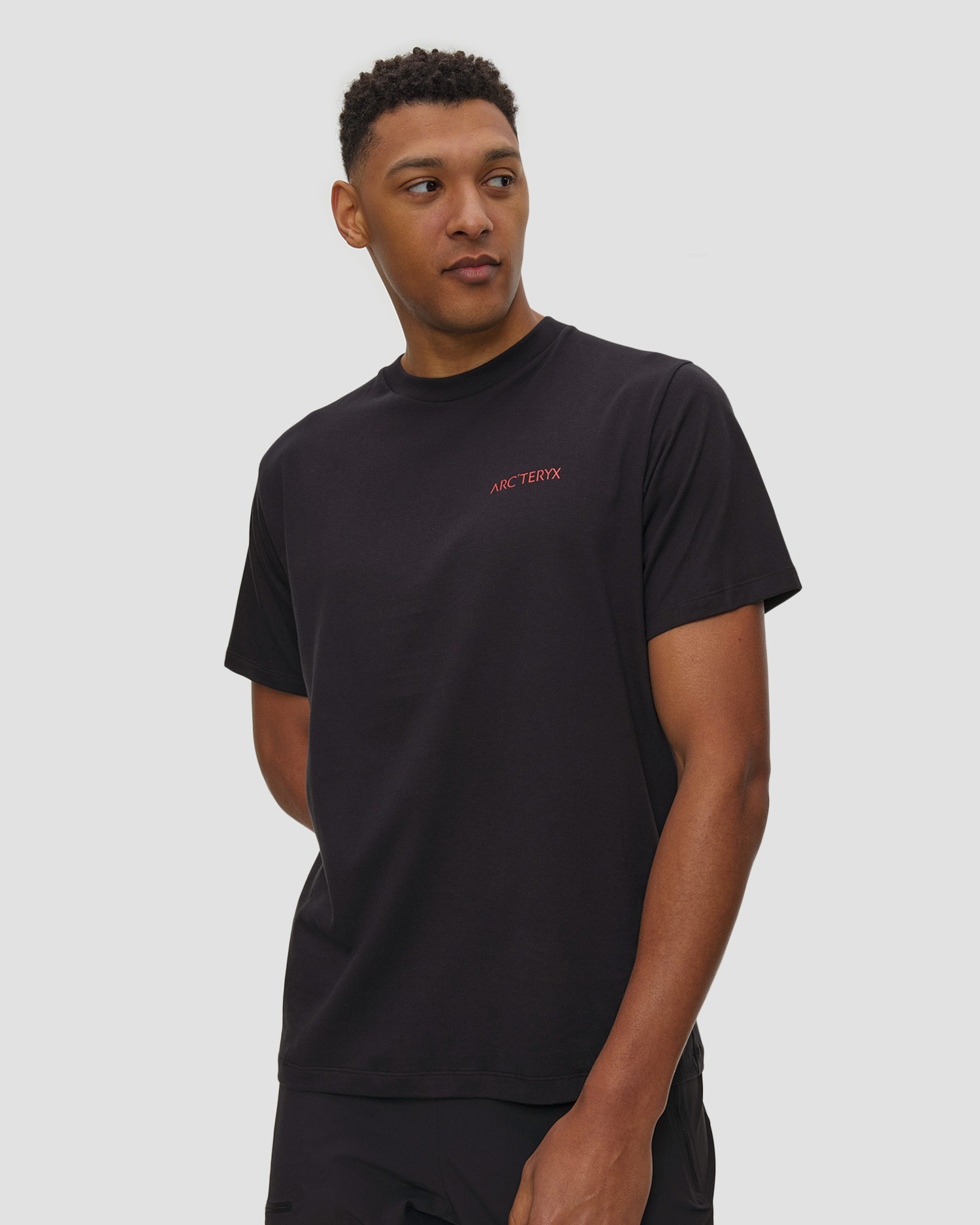 T-shirt męski Arcteryx Kragg SL Cotton Blurred Bird SS M czarny