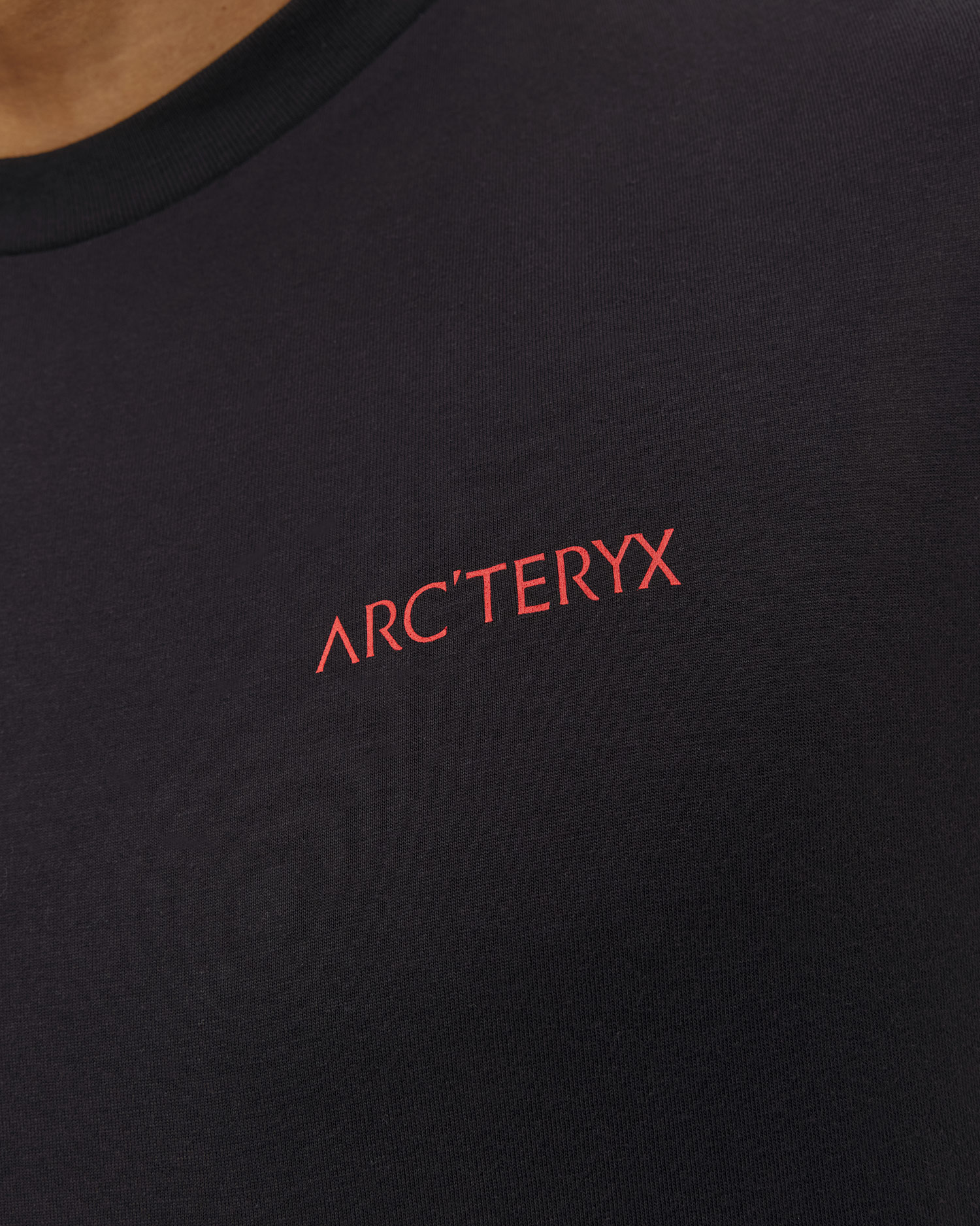 T-shirt męski Arcteryx Kragg SL Cotton Blurred Bird SS M czarny