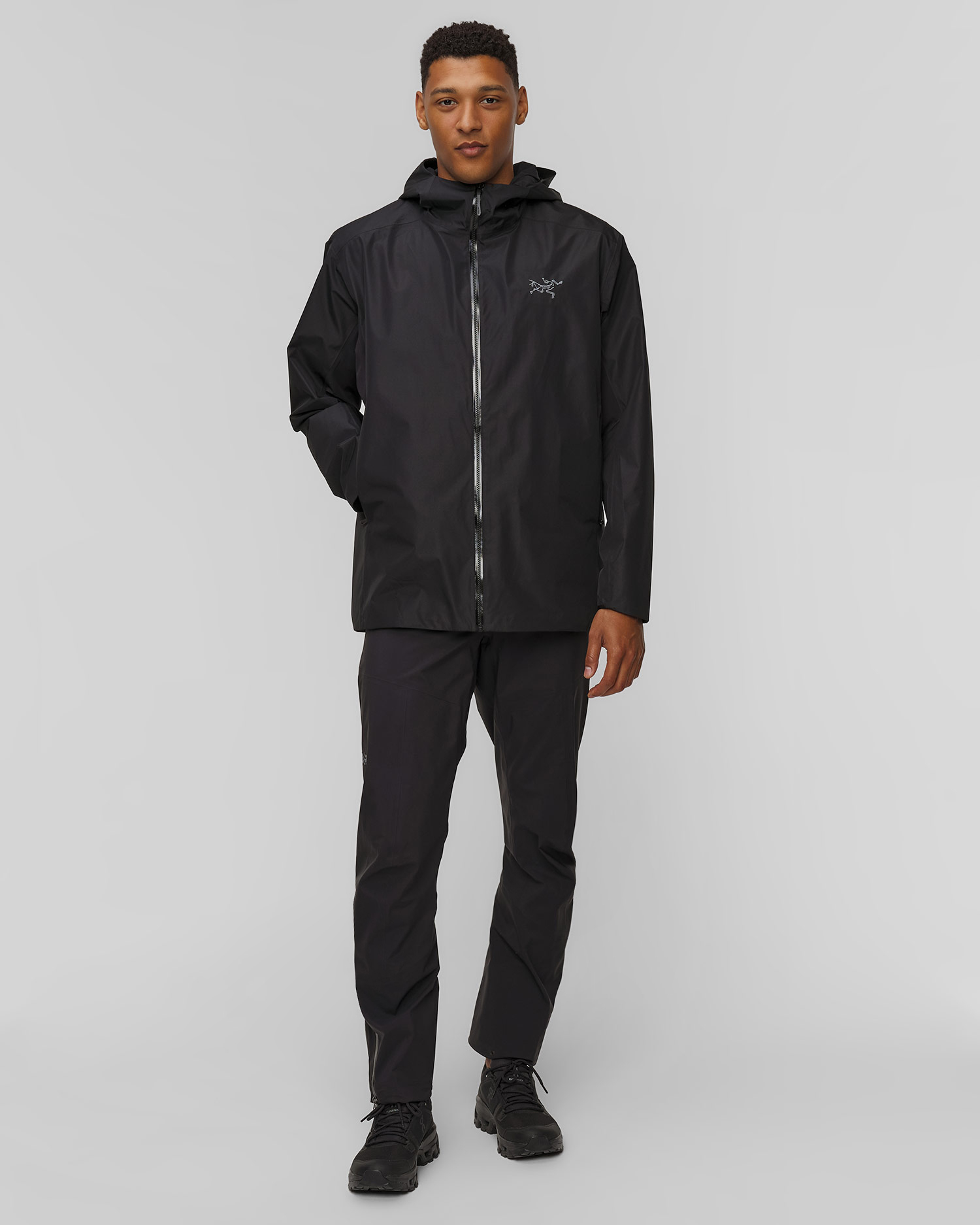Kurtka softshellowa męska Arcteryx Solano Hoody M czarna