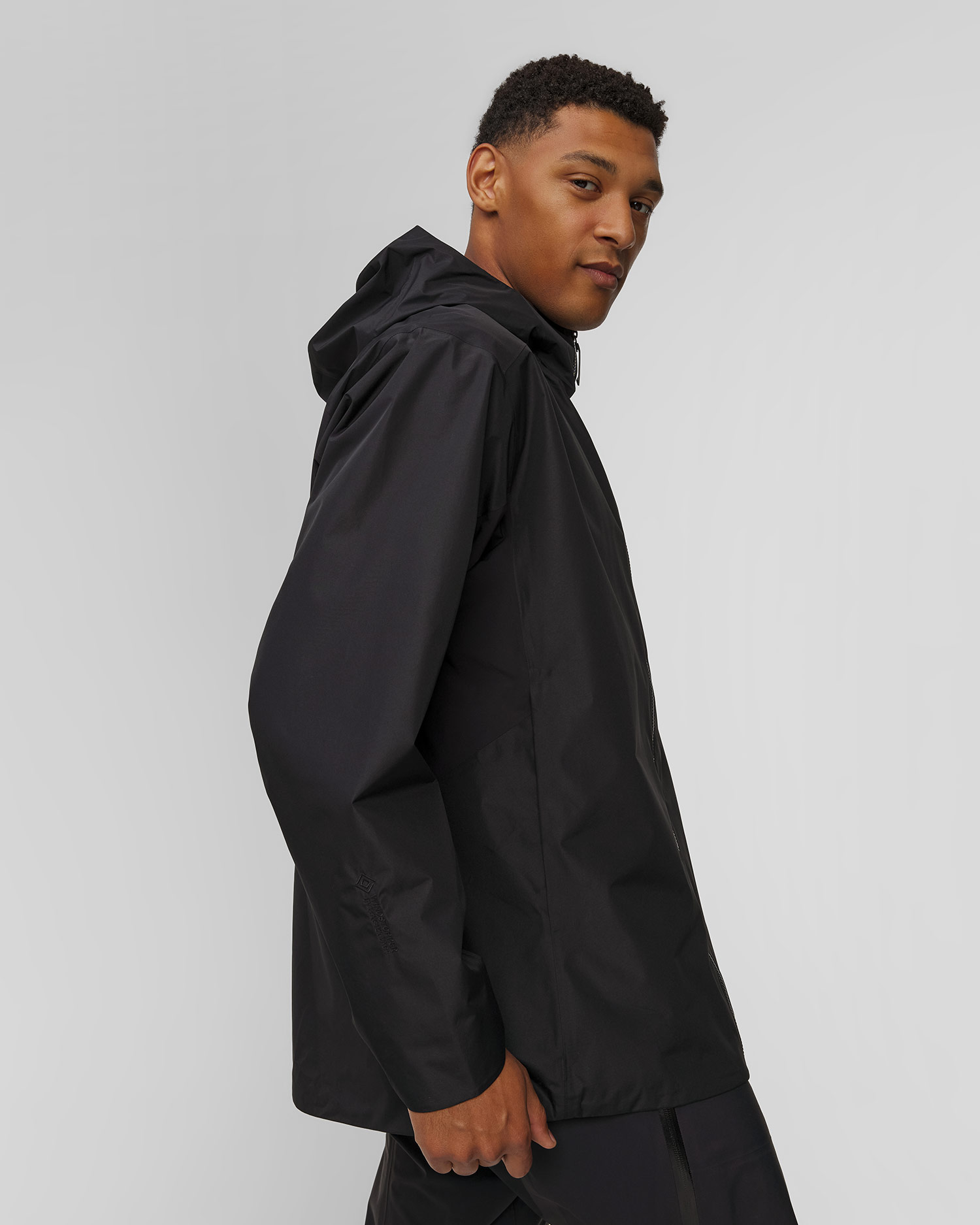 Pánska softshellová bunda Arcteryx Solano Hoody M čierna