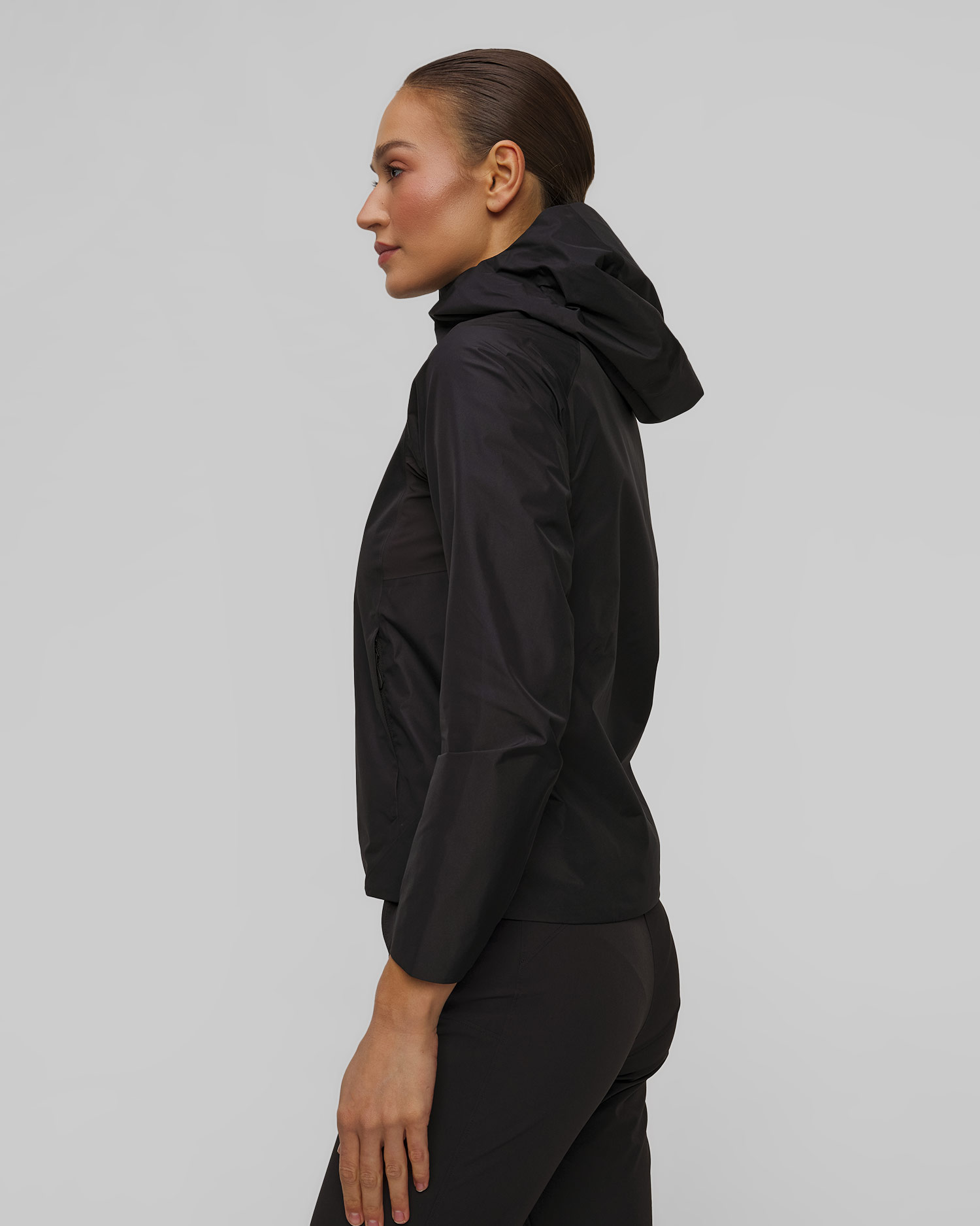 Women's softshell jacket Arcteryx Solano Hoody In black