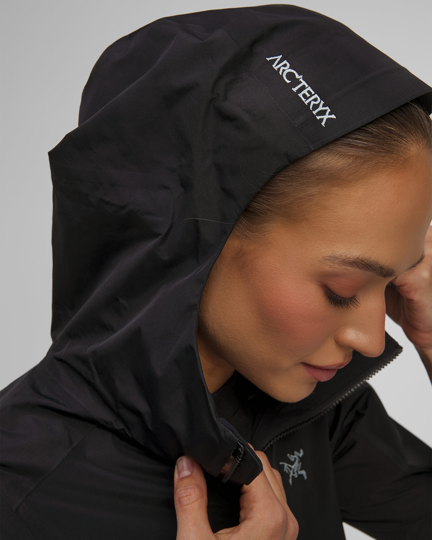 Women's softshell jacket Arcteryx Solano Hoody In black