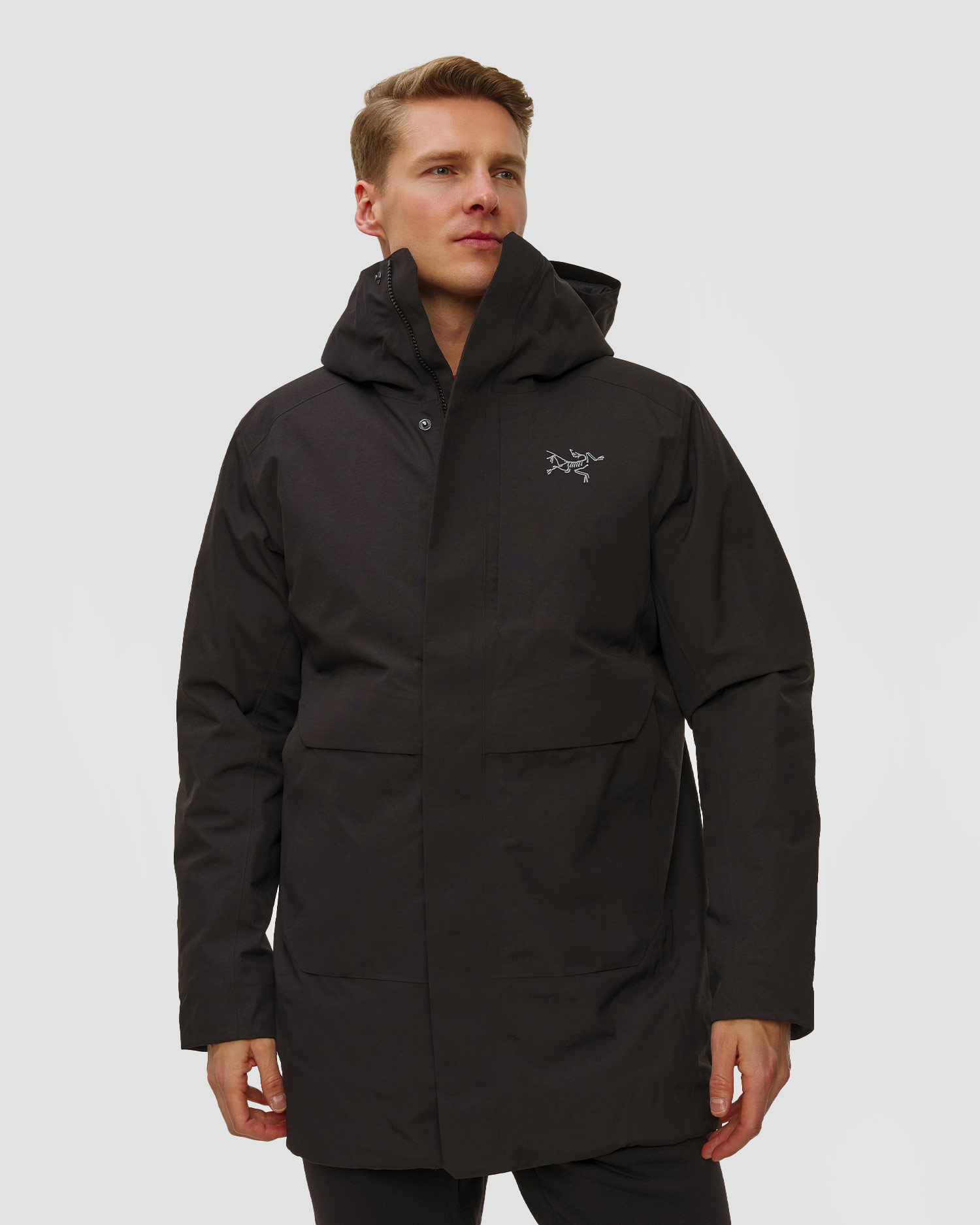 Pánský kabát Arcteryx Therme Down Parka v černé barvě