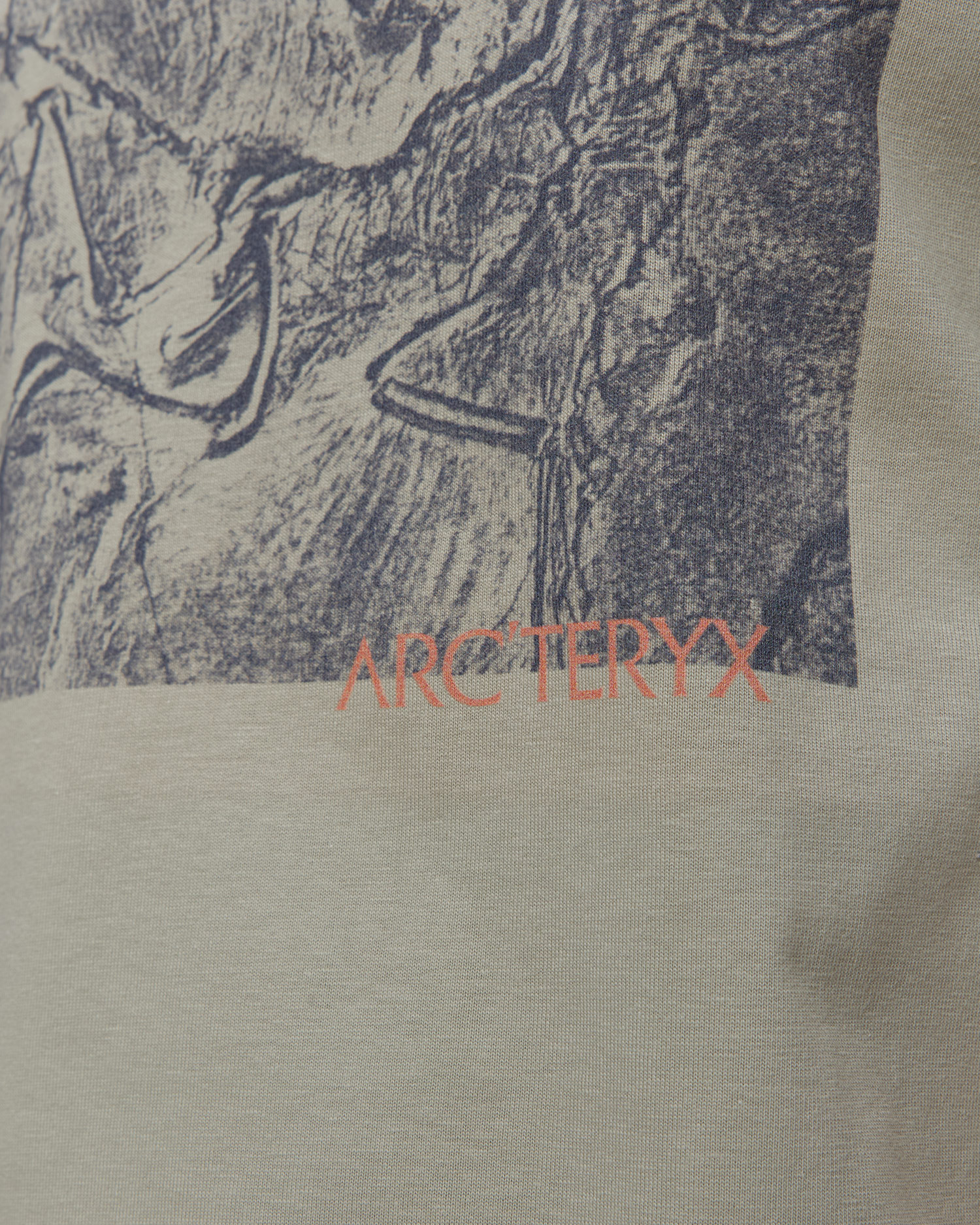 Tricou pentru bărbați Arcteryx Kragg Cotton Lithographica Shirt SS
