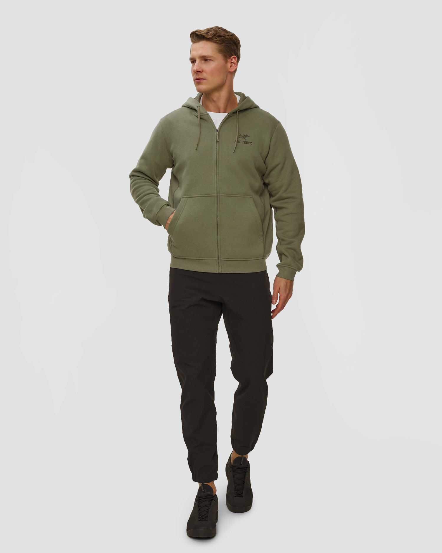 Arcteryx Emblem Fleece Full Zip Hoody Herren-Sweatshirt