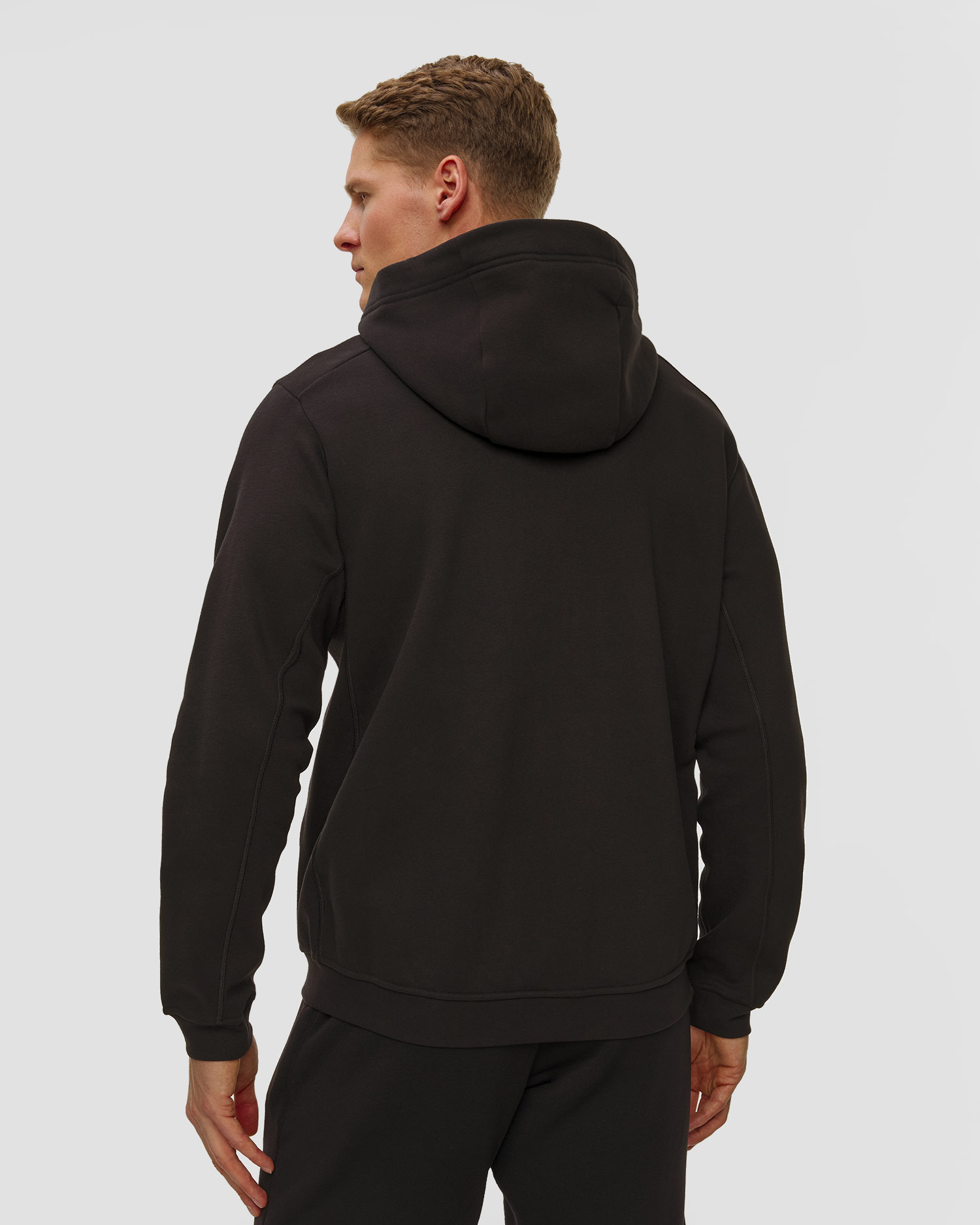 Felpa da uomo Arcteryx Emblem Fleece Full Zip Hoody nera