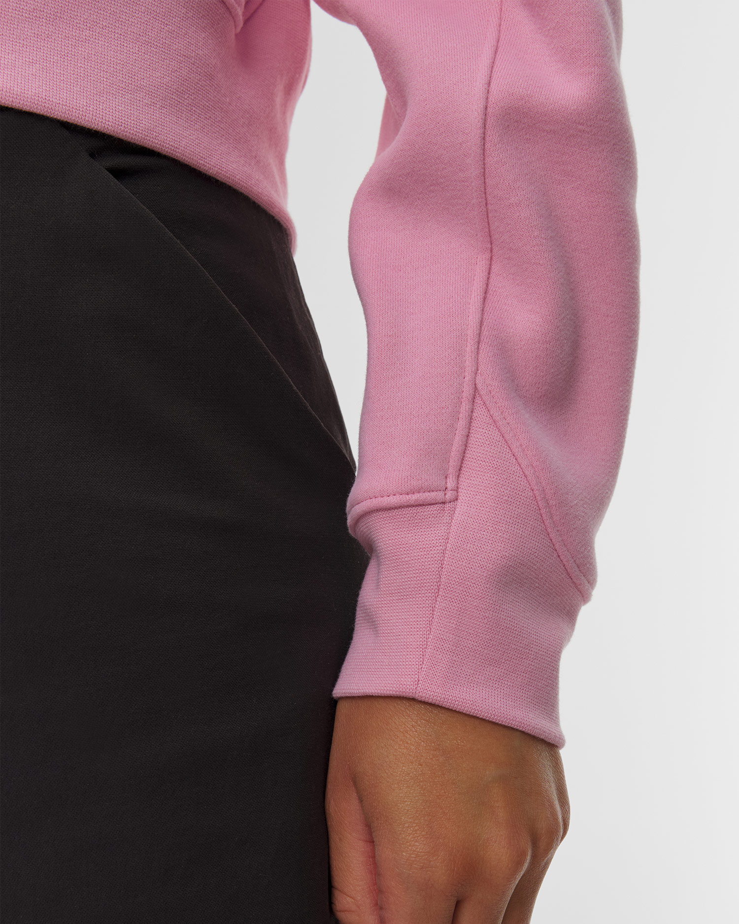 Arcteryx Emblem Fleece Full Zip Crop Hoody W Damen-Fleece-Sweatshirt in Pink