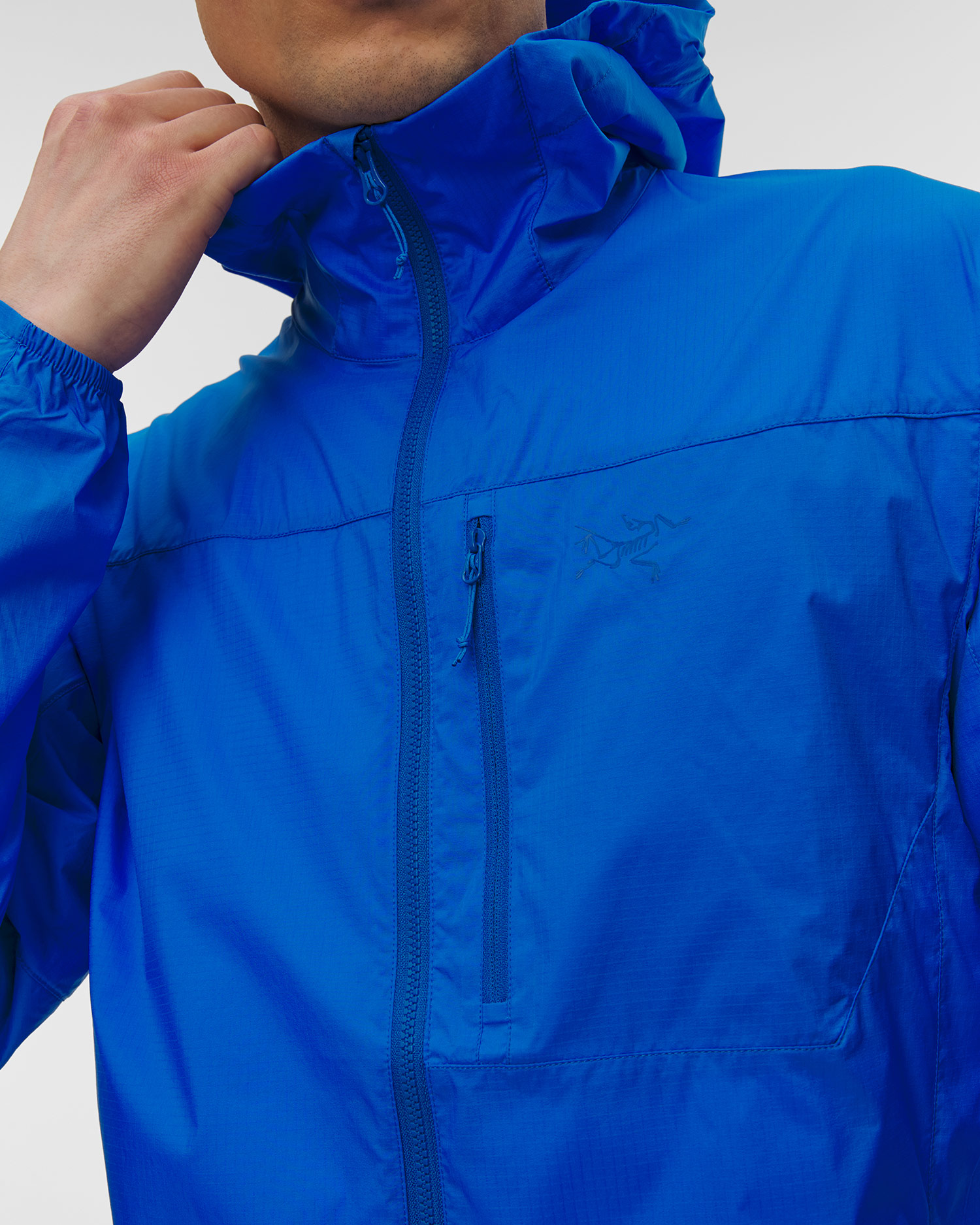 Jachetă de vânt pentru bărbați Arcteryx Squamish Hoody M albastră