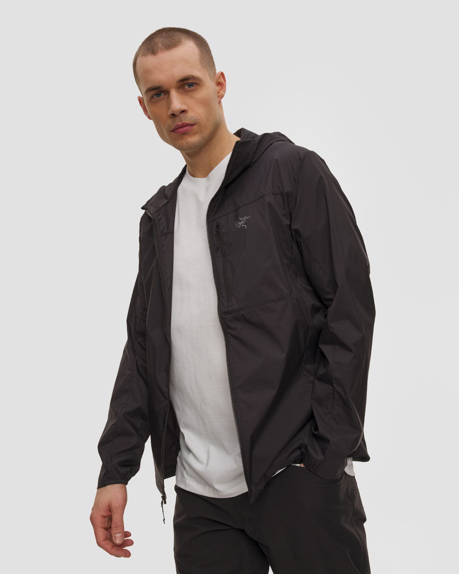 Jachetă de vânt pentru bărbați Arcteryx Squamish Hoody M neagră